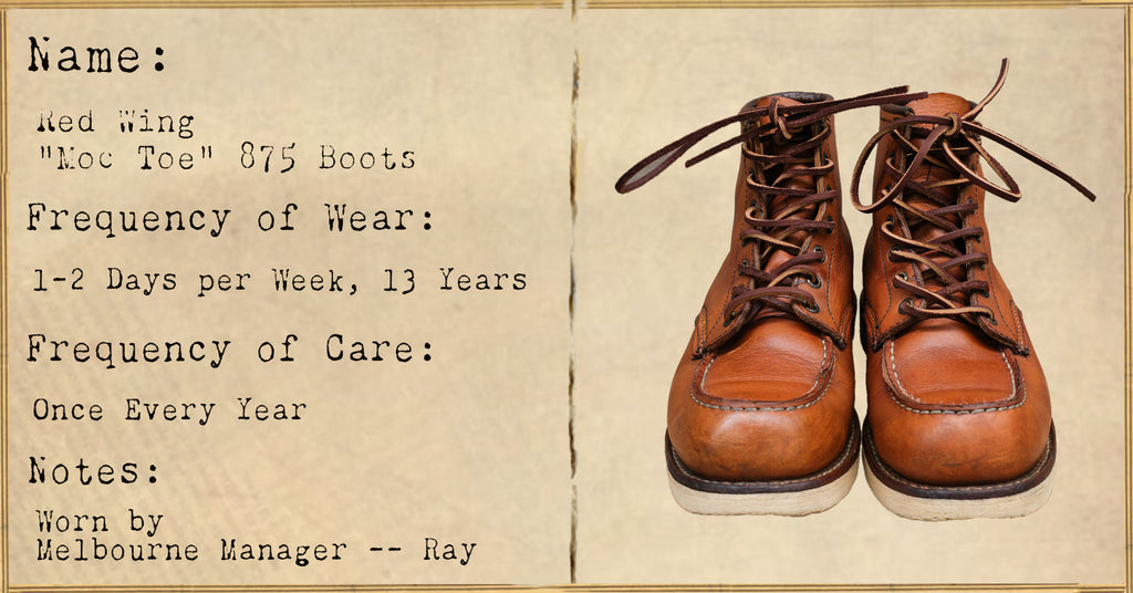 FILE 027: Red Wing "Moc Toe" 875 Boots -- 13 Years of Wear