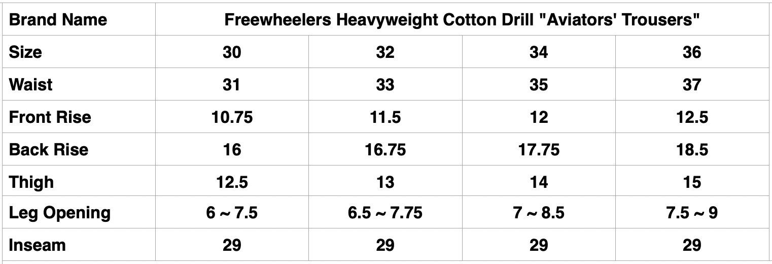 Freewheelers Heavyweight Cotton Drill "Aviators' Trousers" (Red Brown)