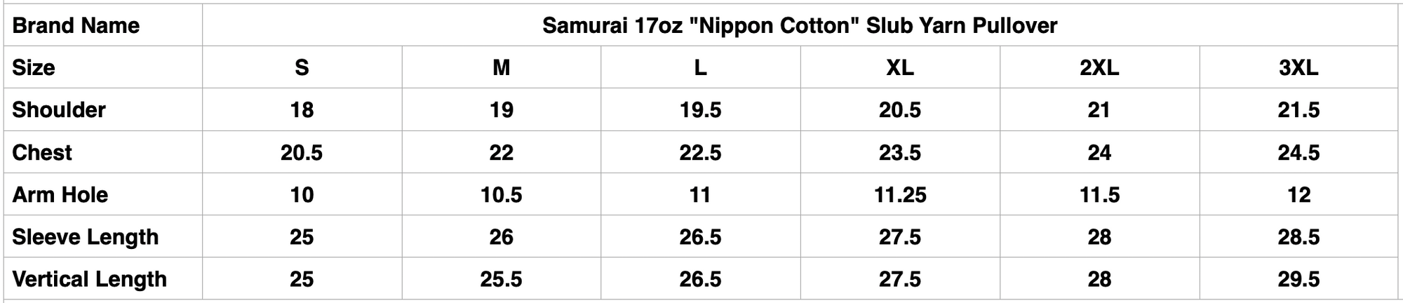 Samurai 17oz "Nippon Cotton" Slub Yarn Pullover (Dark Kuri)