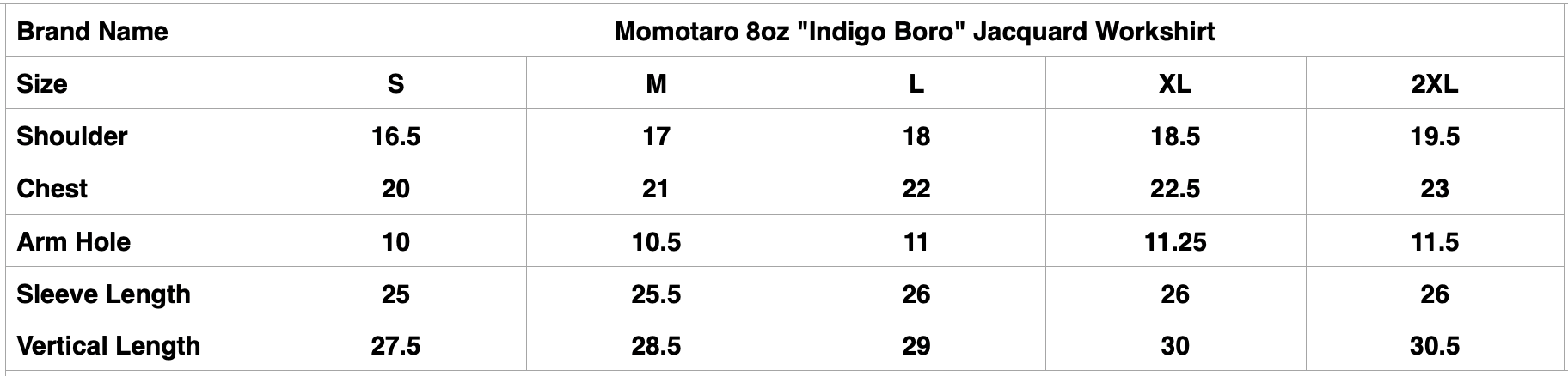 Momotaro 8oz "Indigo Boro" Jacquard Workshirt