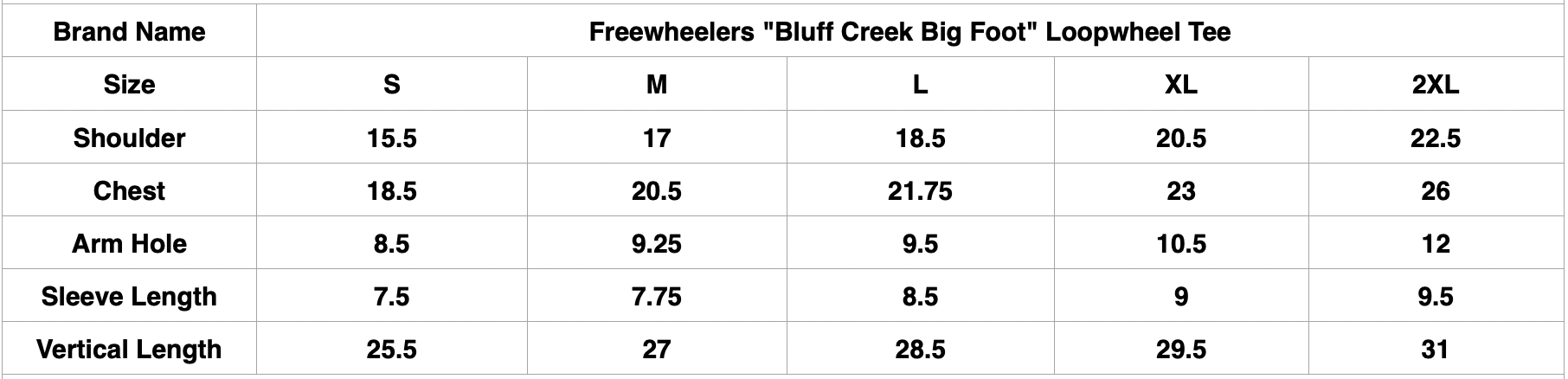 Freewheelers "Bluff Creek Big Foot" Loopwheel Tee (Skull White)