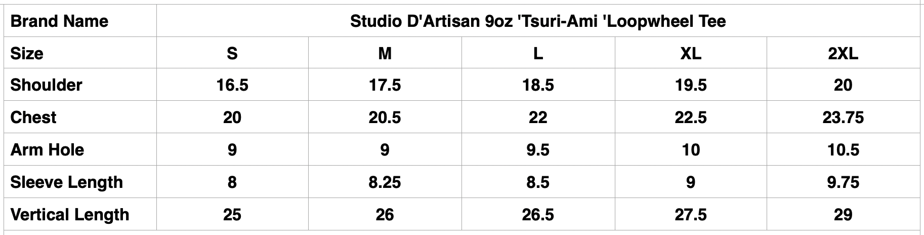 Studio D'Artisan 9oz 'Tsuri-Ami 'Loopwheel Tee (Navy)