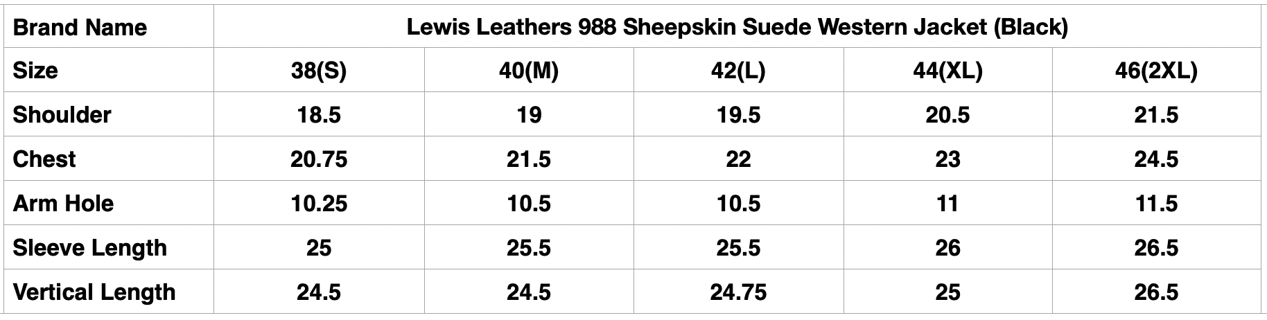 Lewis Leathers 988 Sheepskin Suede Western Jacket (Black)