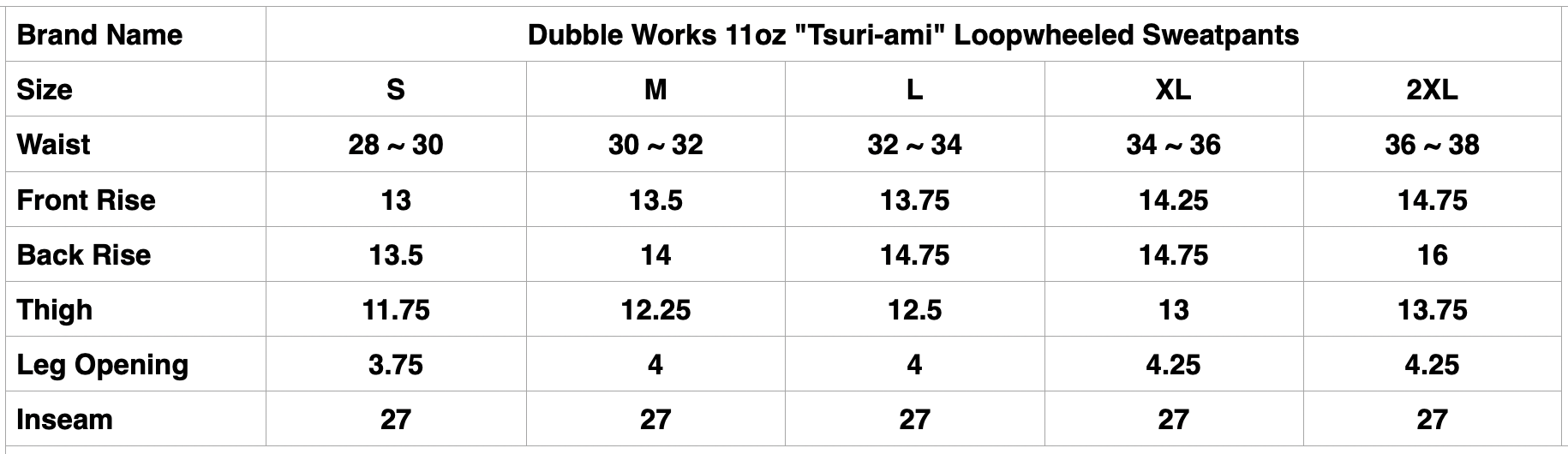 Dubble Works 11oz "Tsuri-ami" Loopwheeled Sweatpants (Burgundy)