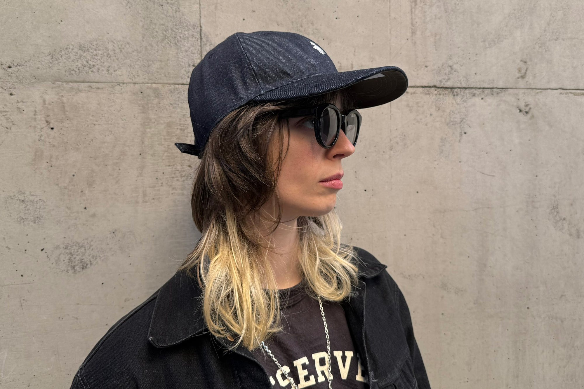 Sugar & Co. “Buffalo Rider” Denim Baseball Cap (Indigo)