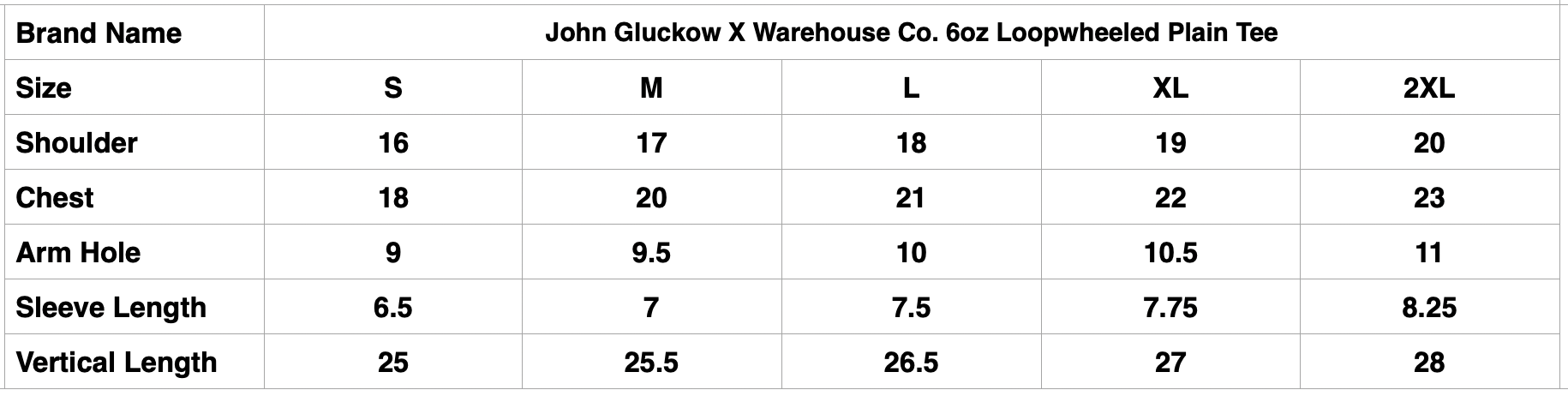 John Gluckow X Warehouse Co. 6oz Loopwheeled Plain Tee (Green)