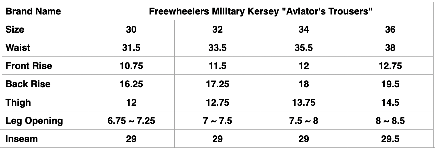 Freewheelers Military Kersey "Aviator's Trousers" (Raw White)