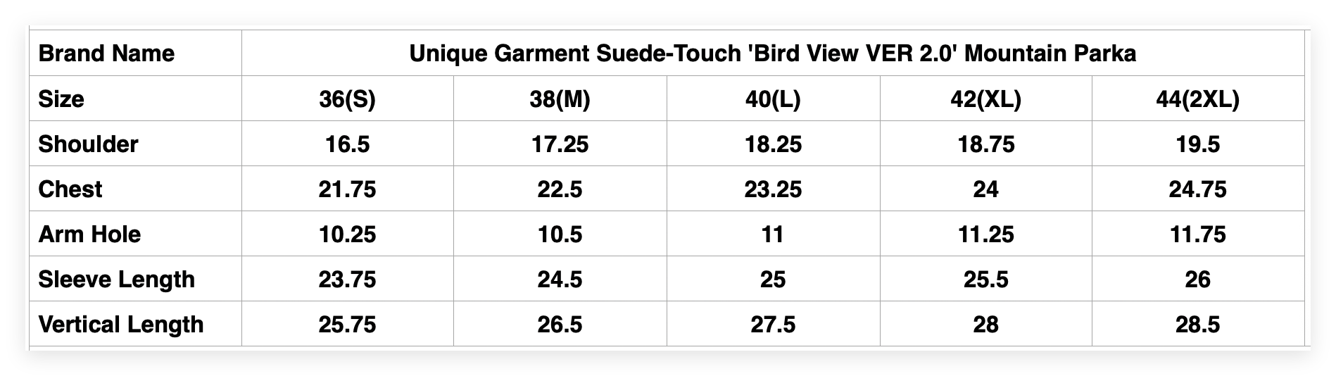 Unique Garment Suede-Touch 'Bird View VER 2.0' Mountain Parka (Smoke Black)