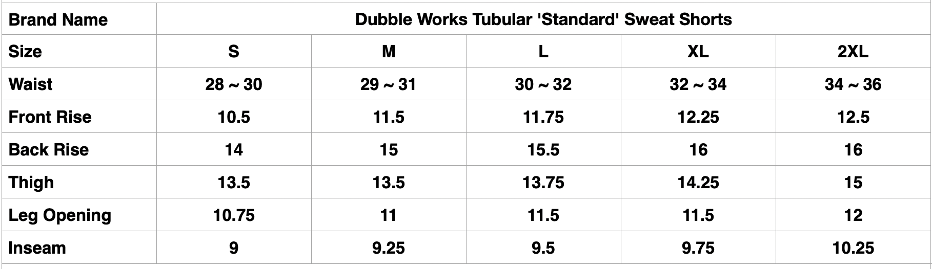 Dubble Works Tubular 'Standard' Sweat Shorts (Pale Yellow)