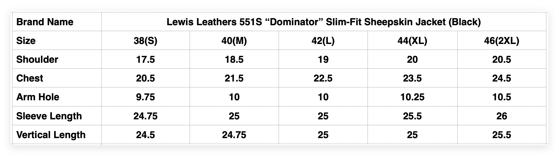 Lewis Leathers 551S “Dominator” Slim-Fit Sheepskin Jacket (Black)