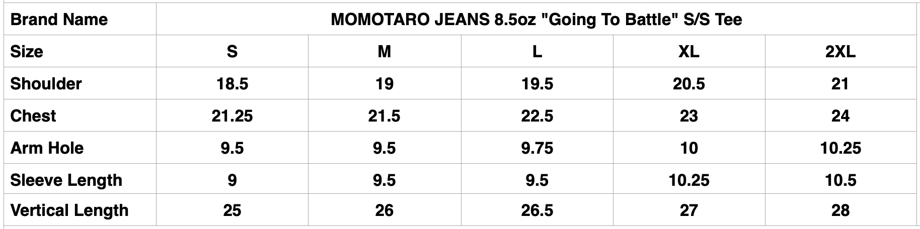 MOMOTARO JEANS 8.5oz "Going To Battle" S/S Tee (White)