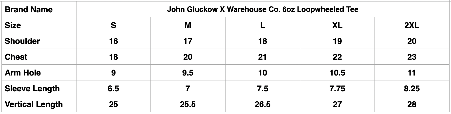 John Gluckow X Warehouse Co. 6oz ‘Safe!’ Loopwheeled Tee (White)