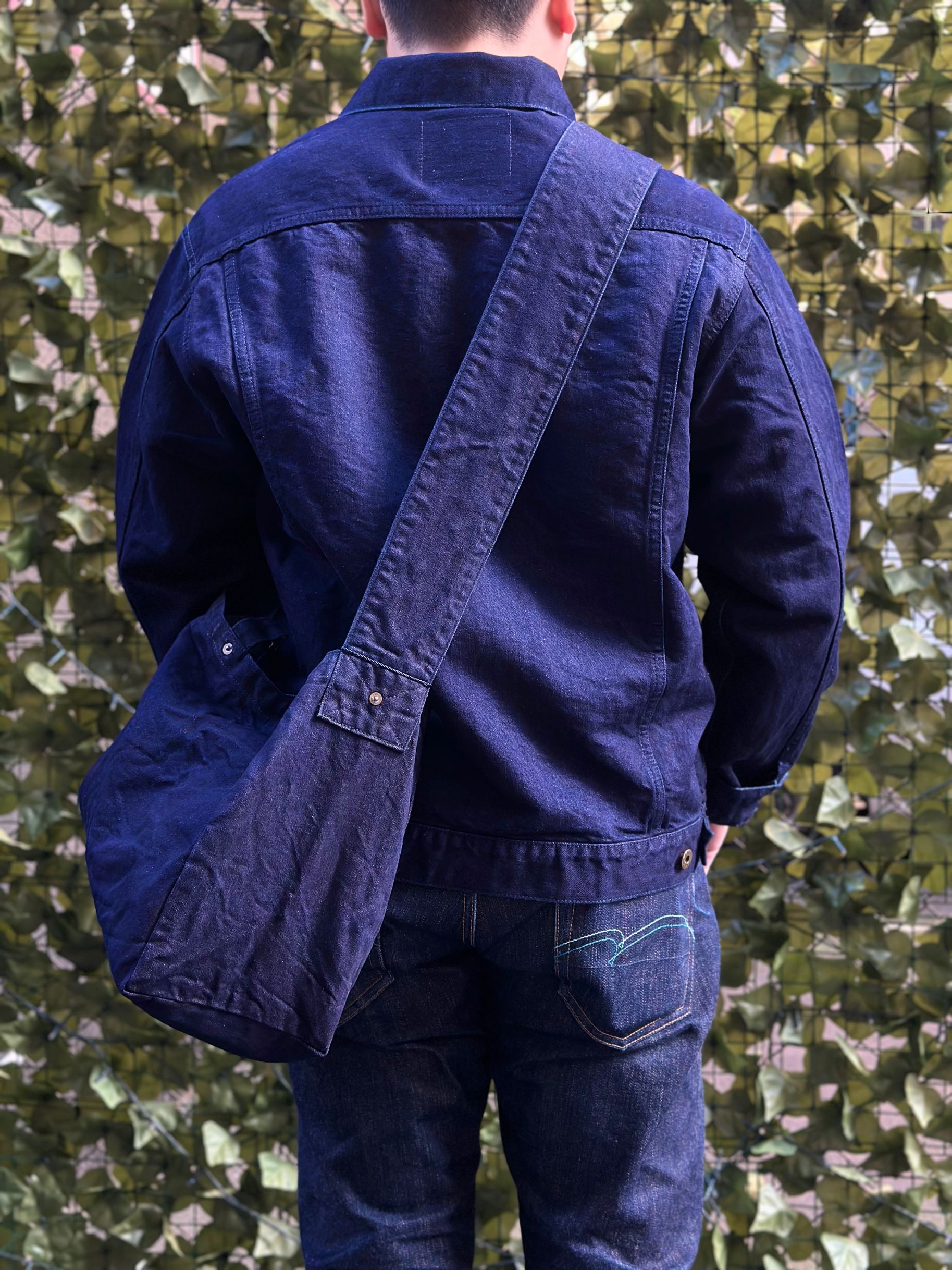 Japan Blue 13.5oz Indigo Dyed "Kouzo" Newspaper Bag