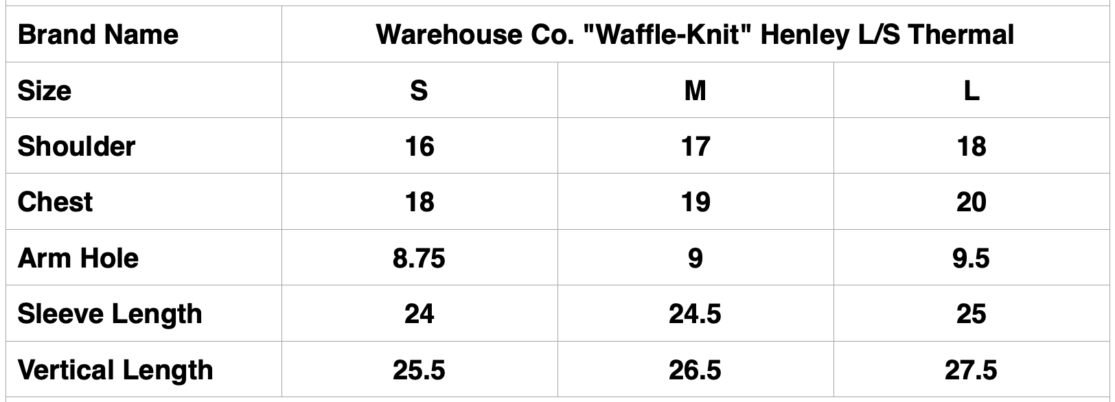 Warehouse Co. "Waffle-Knit" Henley L/S Thermal (Oatmeal)