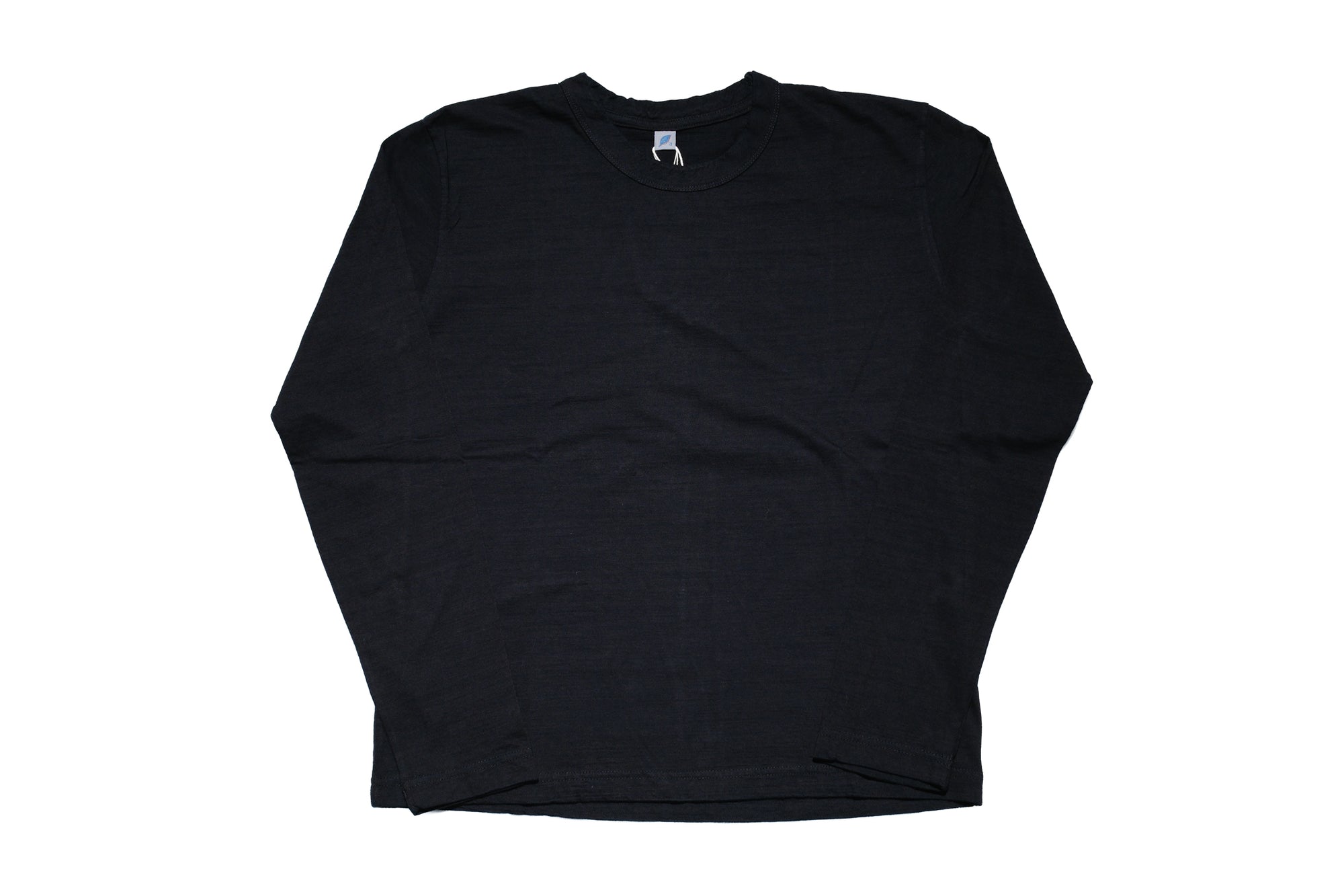 Pure Blue Japan 6.5oz "Signature" Indigo Dyed L/S Tee (Black X Indigo)