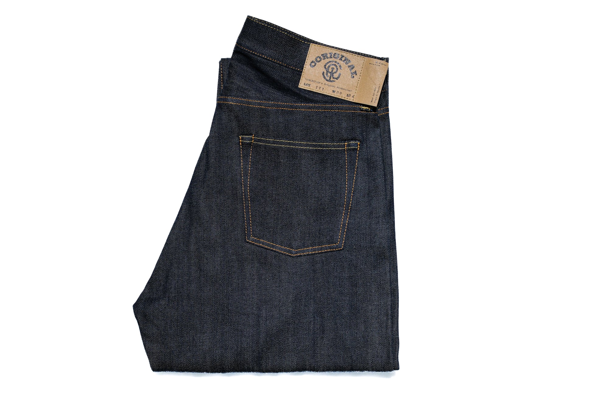CORIGINAL 12.5oz Indigo Dyed "Ivy Origin" LOT.171 Denim (Straight Tapered Fit)