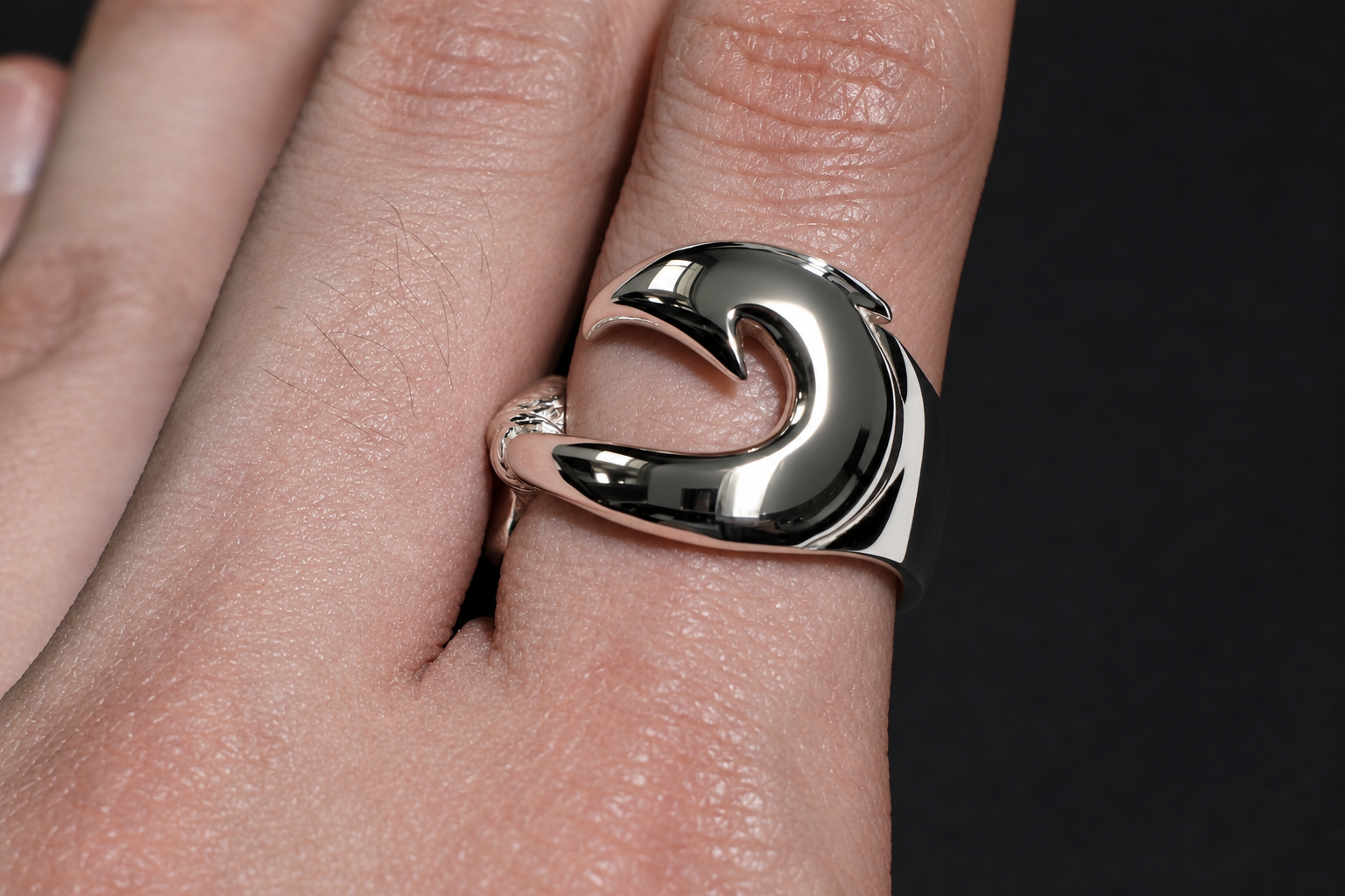 The One OCEAN “Hawaiian Makau” Signature Silver Ring
