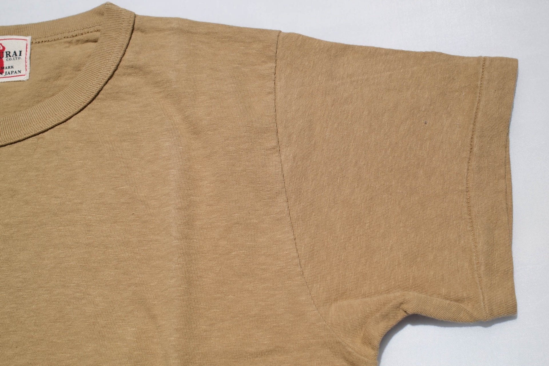 Samurai 6oz Super Slow Loopwheeled Tee (Beige)