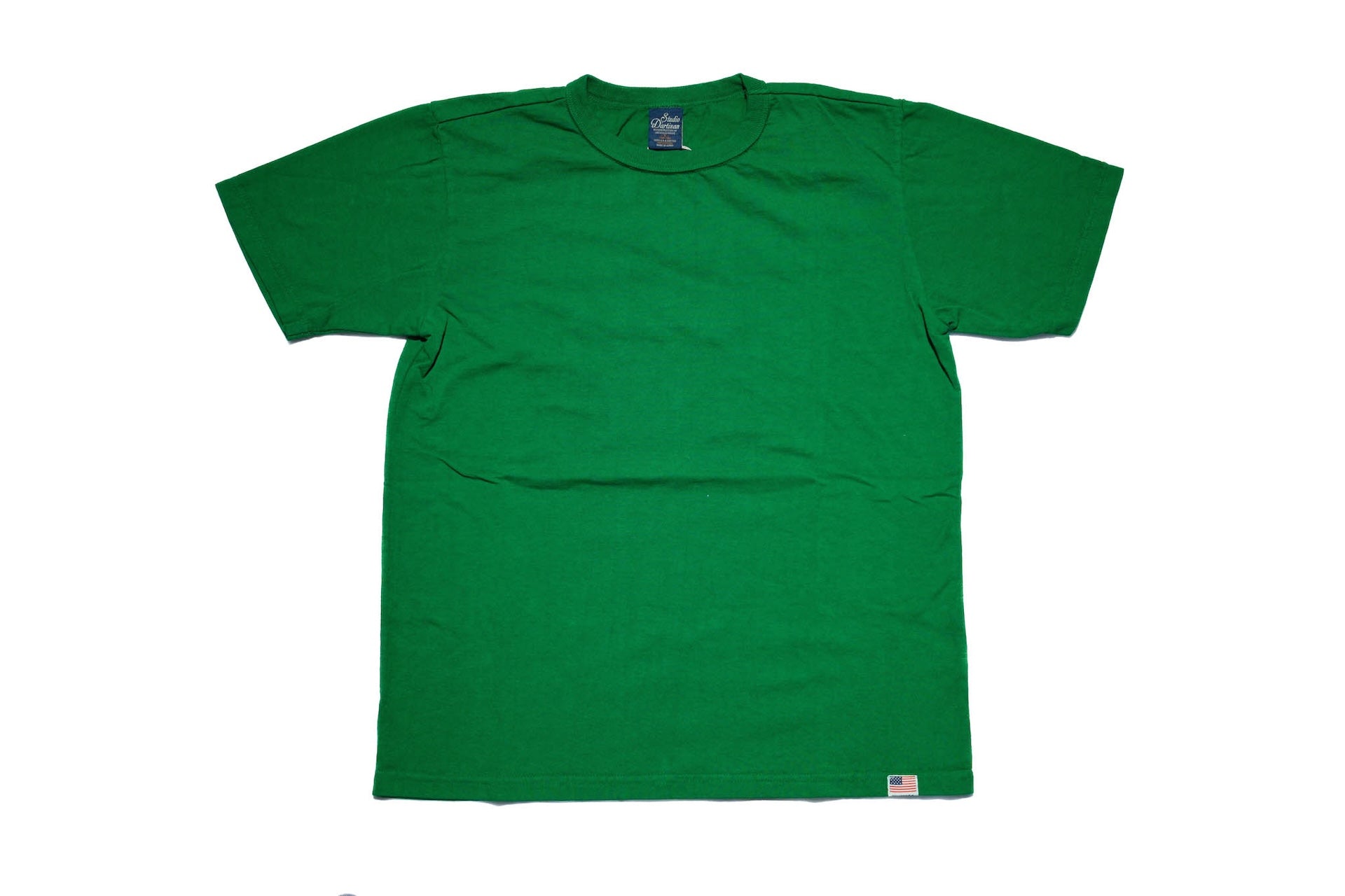 Studio D'Artisan 7oz 'USA Cotton' Loopwheeled Tee (Green)