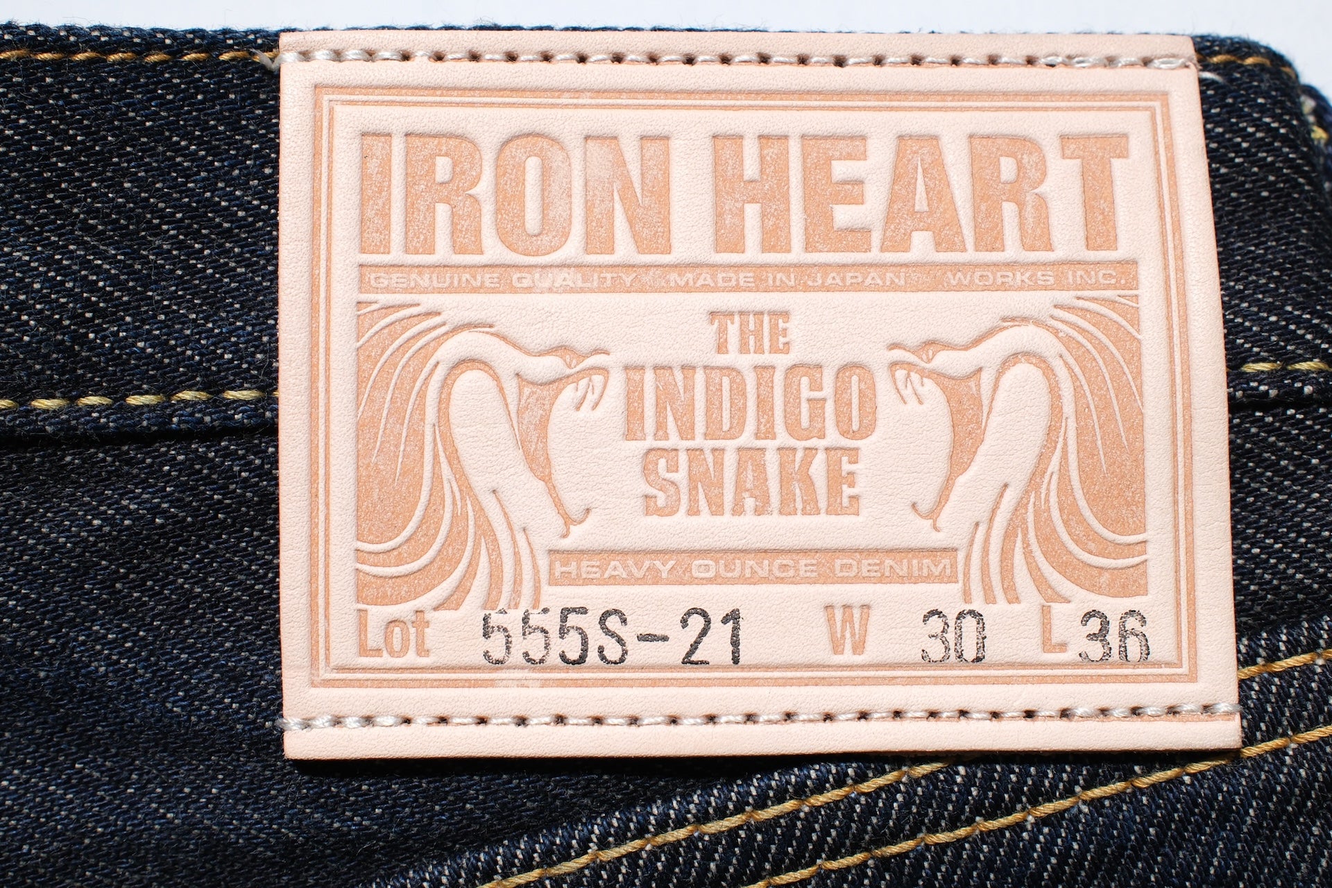 Iron Heart 555S-21oz Denim (Slim Tapered Fit)