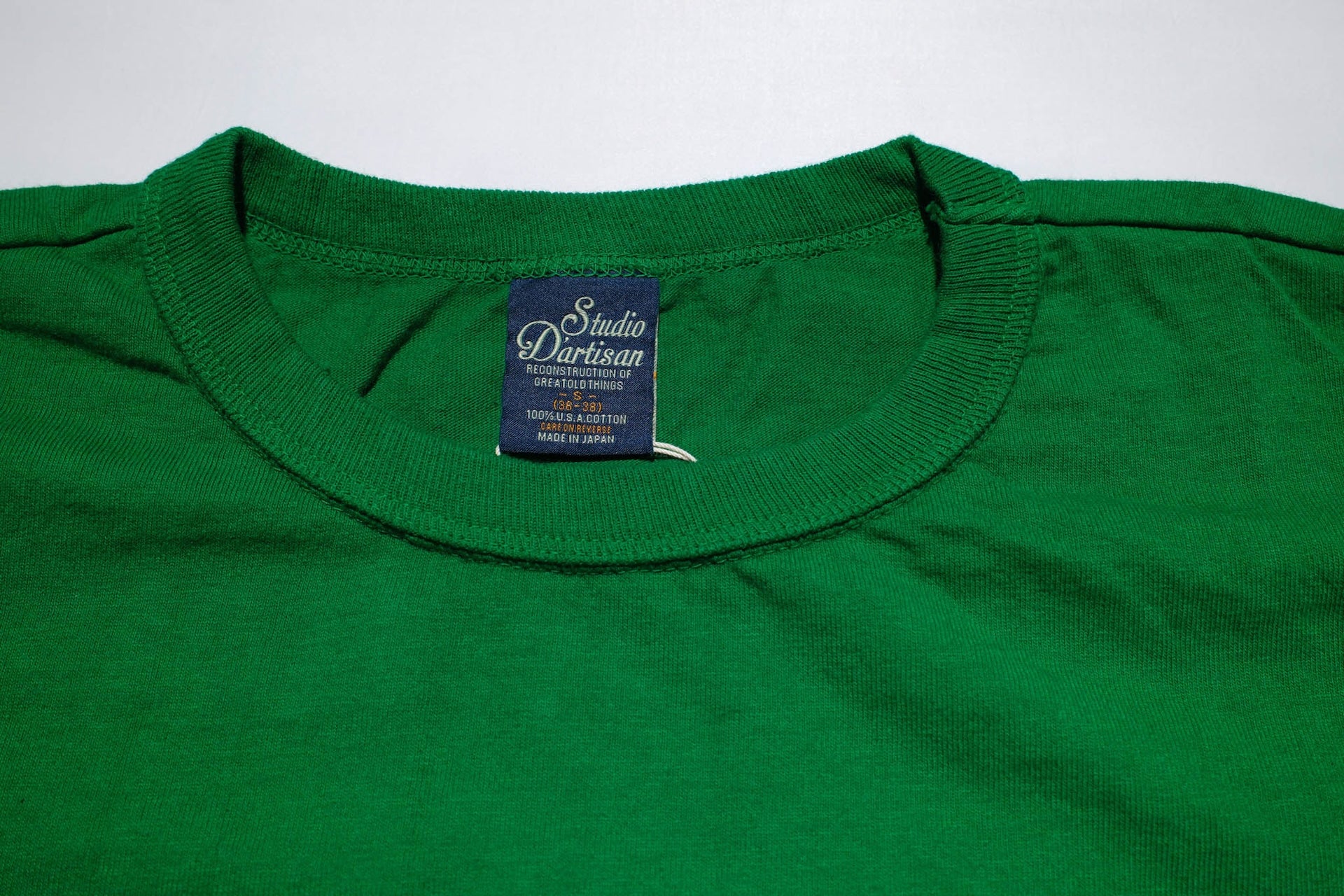 Studio D'Artisan 7oz 'USA Cotton' Loopwheeled Tee (Green)