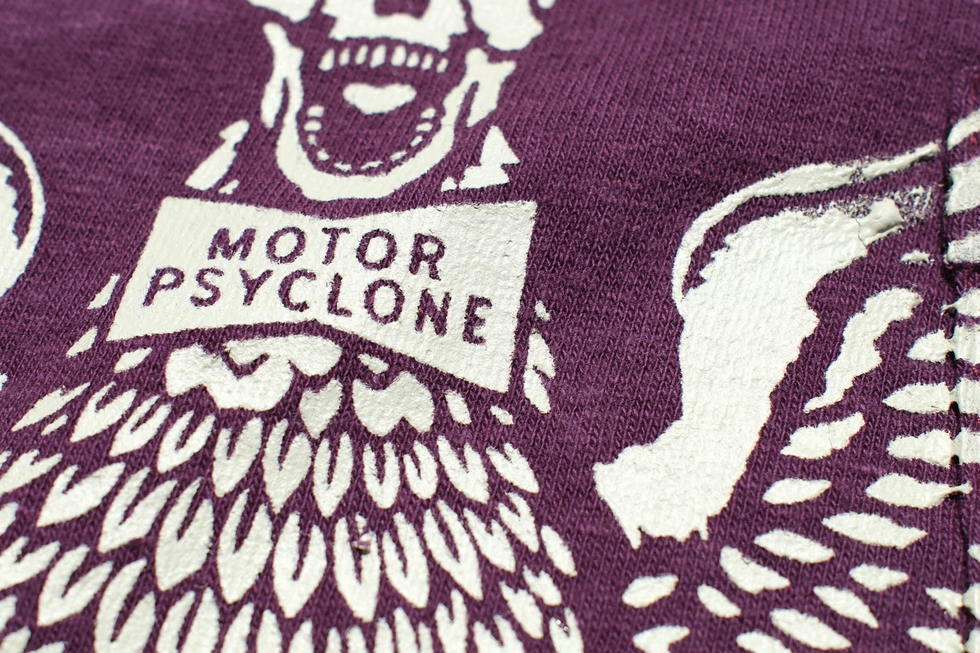 Freewheelers "Screaming Eagle" Loopwheeled Pocket Tee (Plum Crazy)