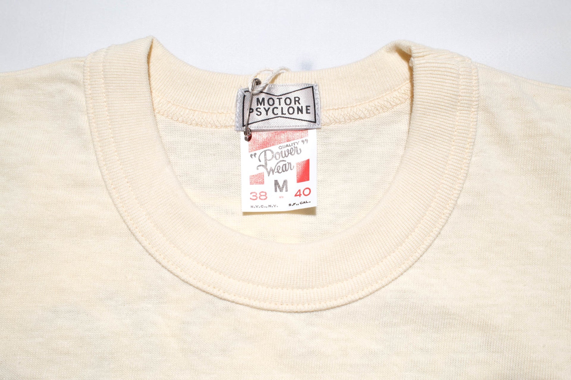 Freewheelers "Elite" Loopwheeled Tee (Straw Cream)