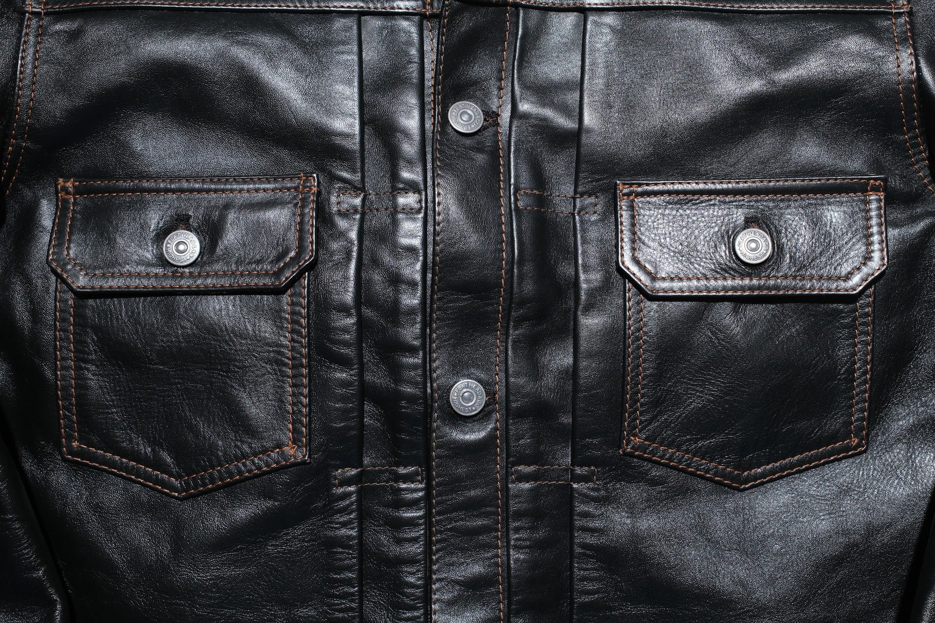 The Flat Head 'Ultimate' Horsehide Type 2 Jacket (Black Teacore)