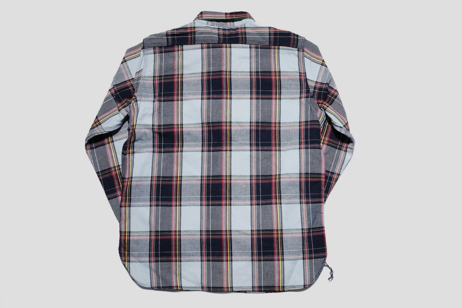 Samurai Indigo Dyed Heavyweight Flannel Workshirt (Storm Cloud Blue)