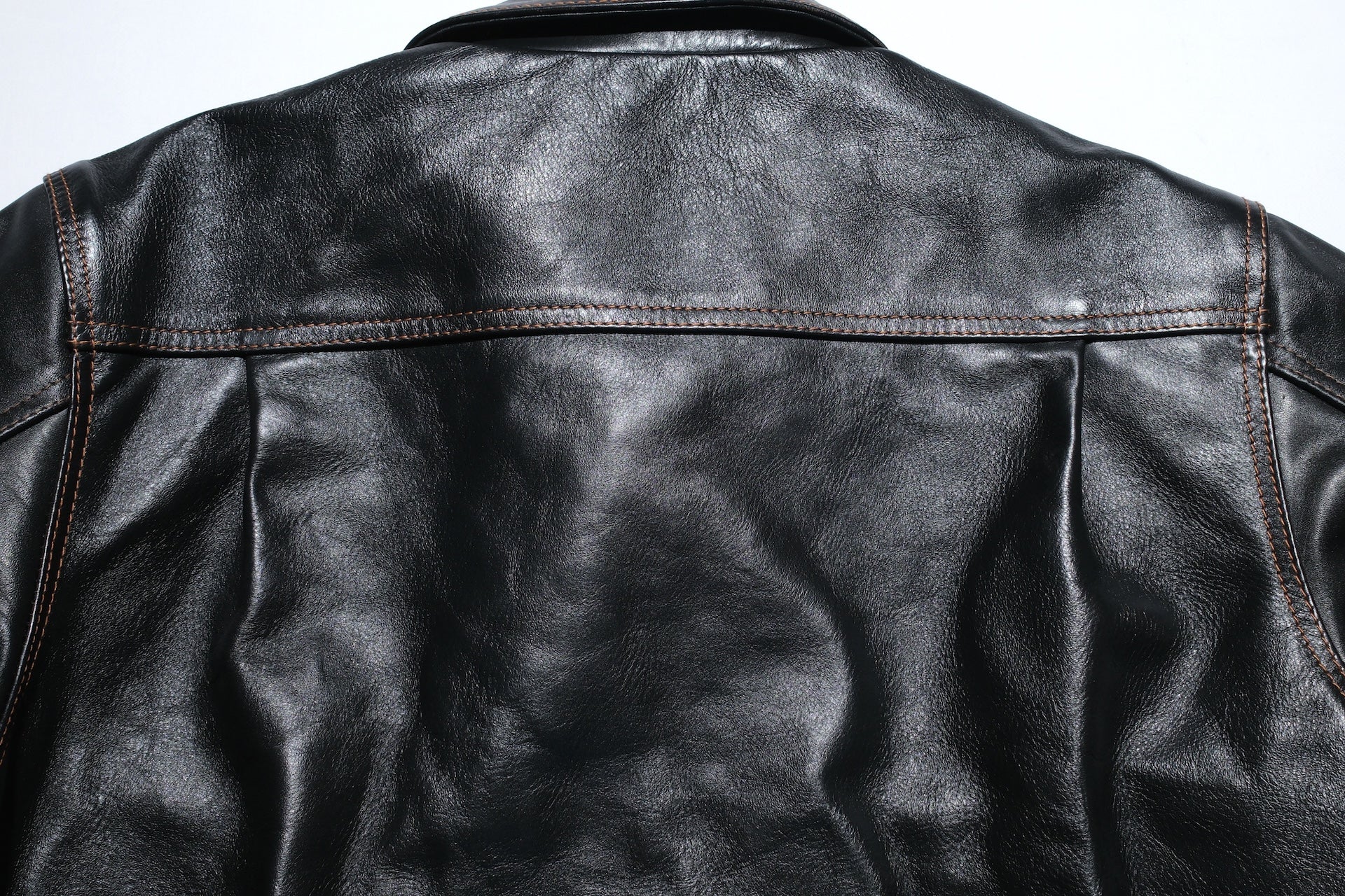 The Flat Head 'Ultimate' Horsehide Type 2 Jacket (Black Teacore)