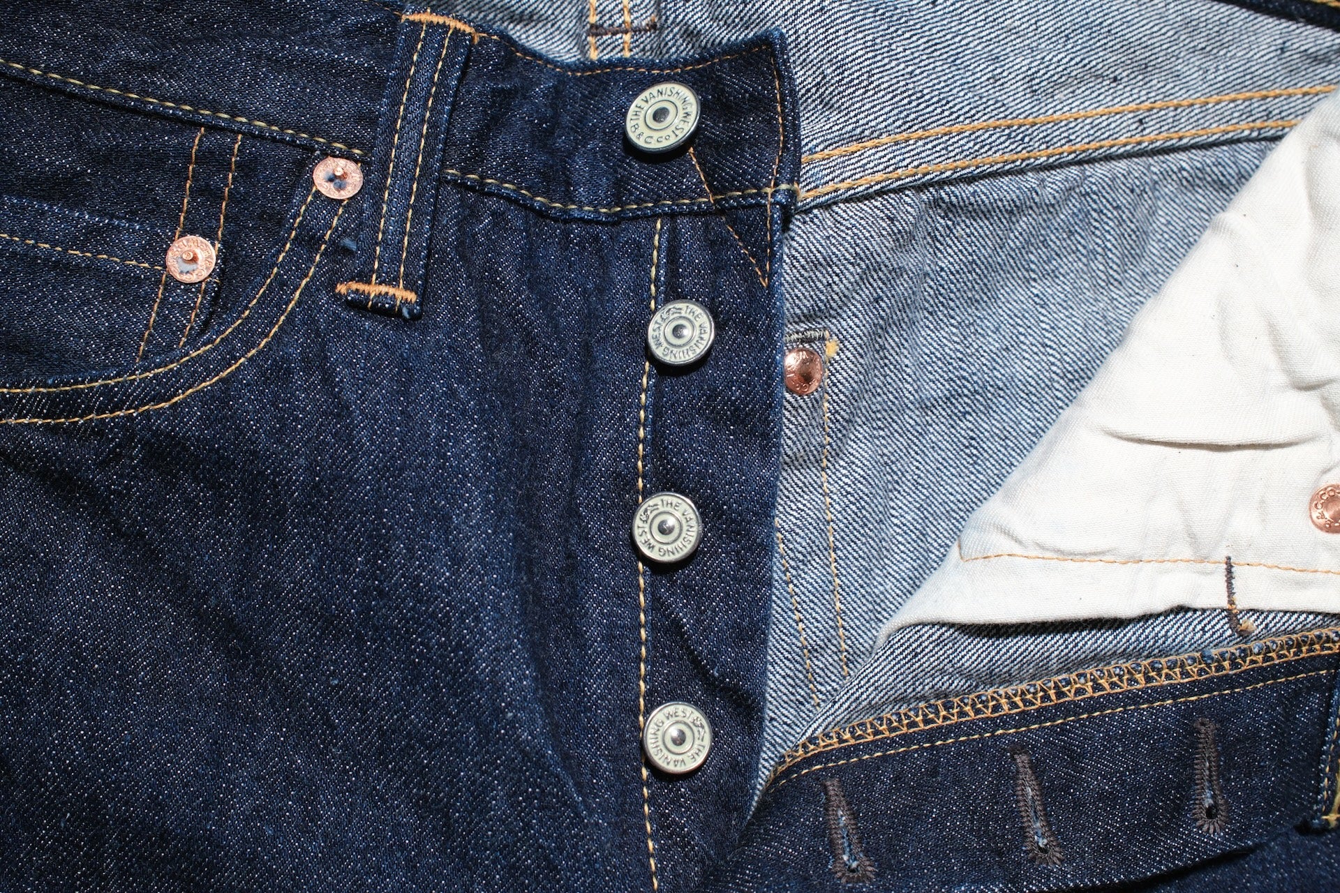 Freewheelers 14oz "Vanishing West" 601XX 1947 Denim (Regular Straight fit)