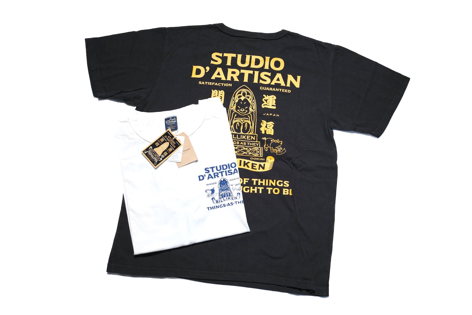 Studio D'Artisan 7oz "Billi-Ken" Loopwheeled Tee (Black)