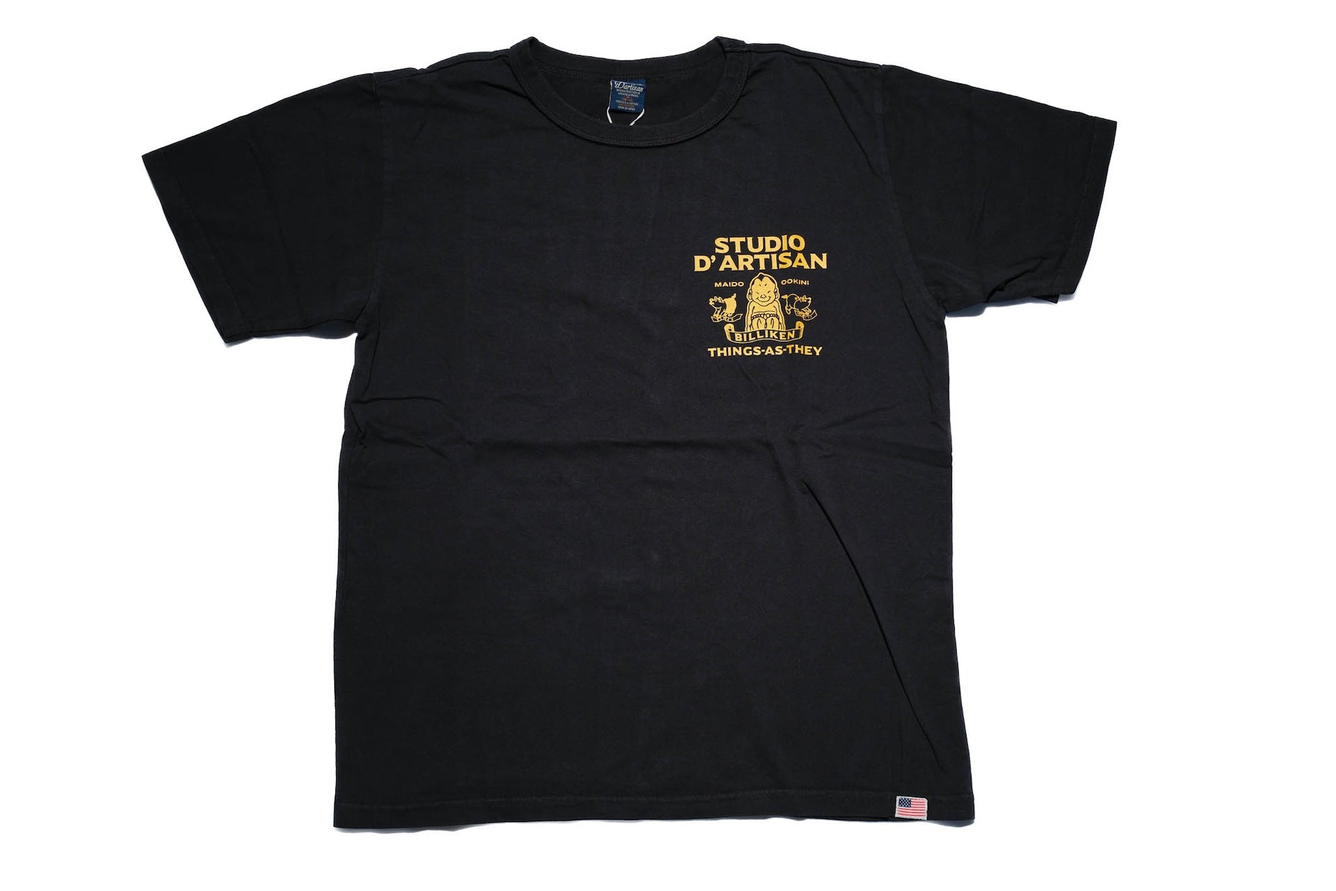 Studio D'Artisan 7oz "Billi-Ken" Loopwheeled Tee (Black)