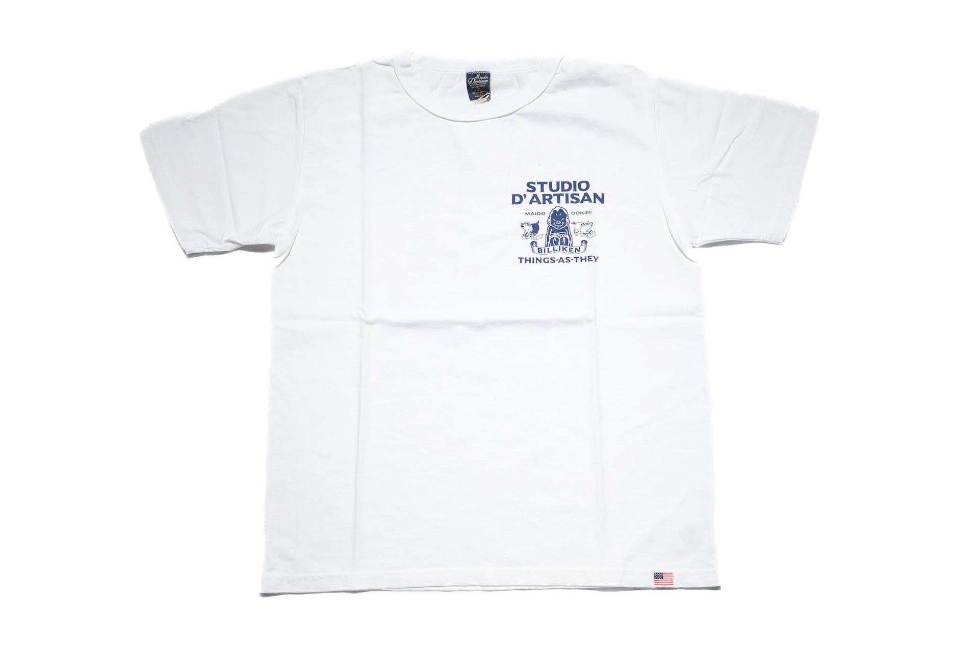 Studio D'Artisan 7oz "Billi-Ken" Loopwheeled Tee (White)