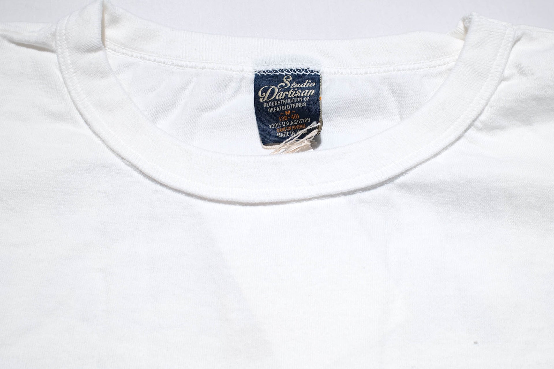 Studio D'Artisan 7oz "Billi-Ken" Loopwheeled Tee (White)