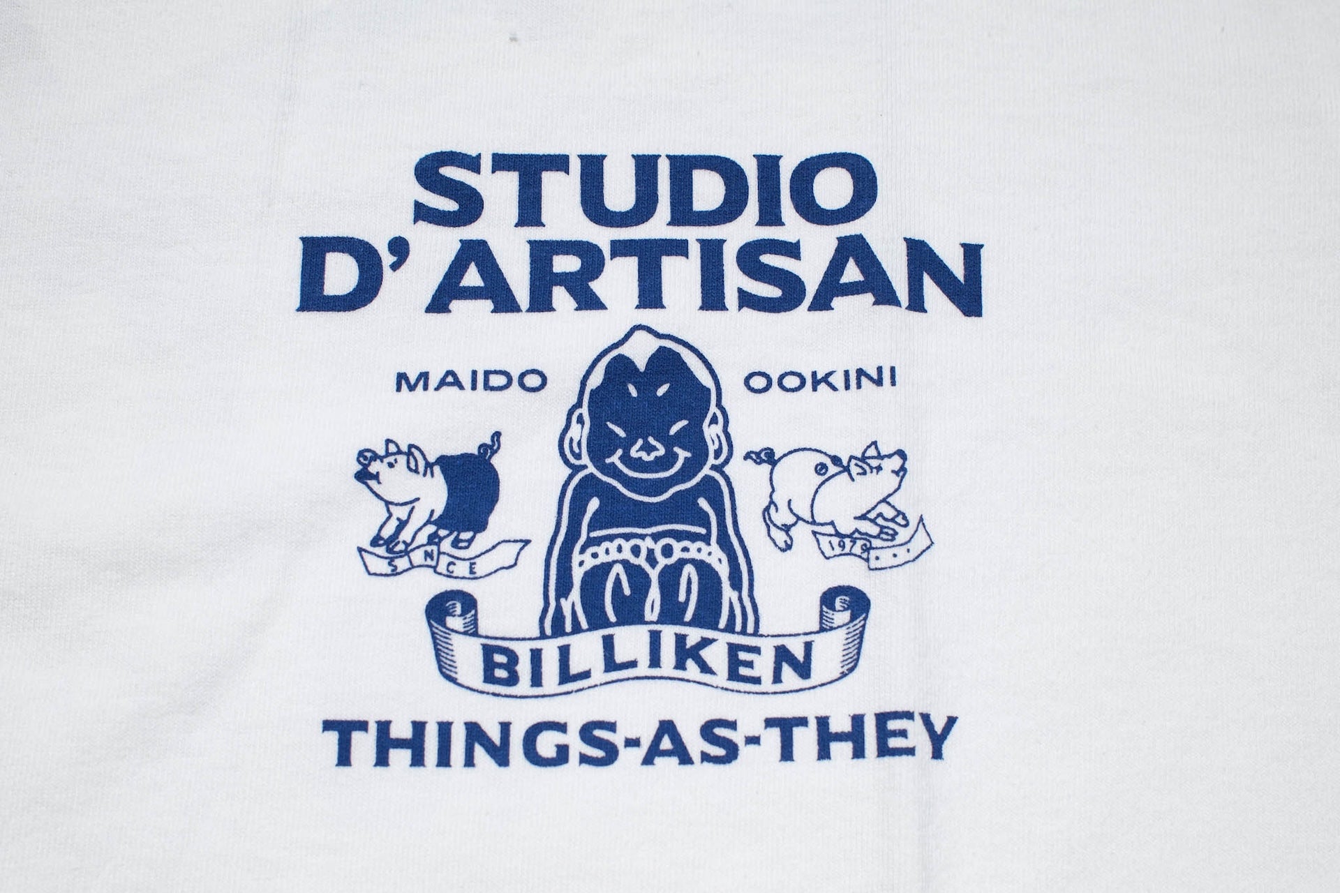 Studio D'Artisan 7oz "Billi-Ken" Loopwheeled Tee (White)