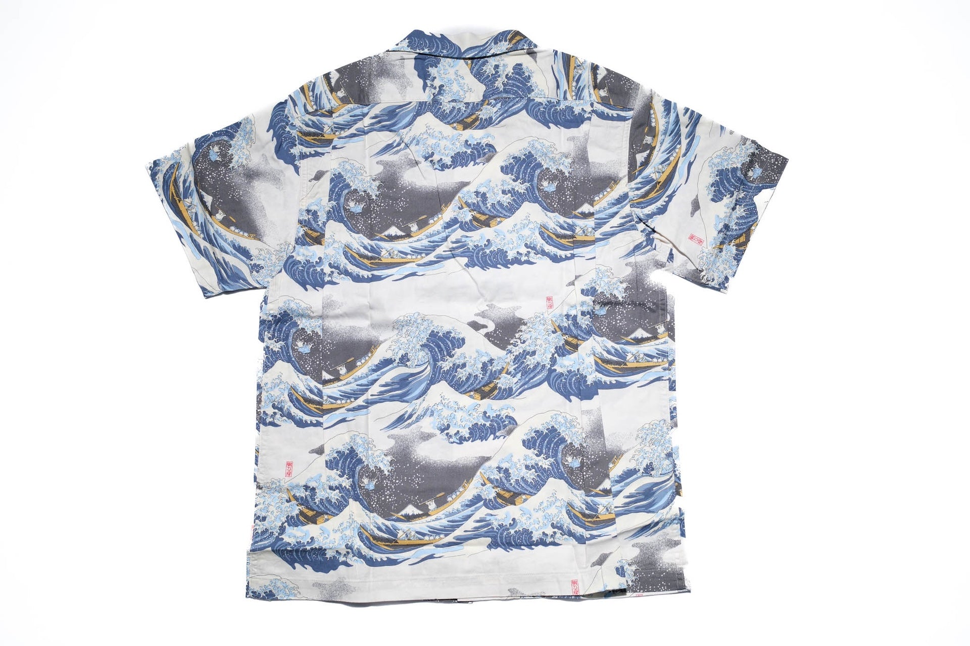 Studio D'Artisan "The Great Wave" Aloha S/S Shirt (Ivory)