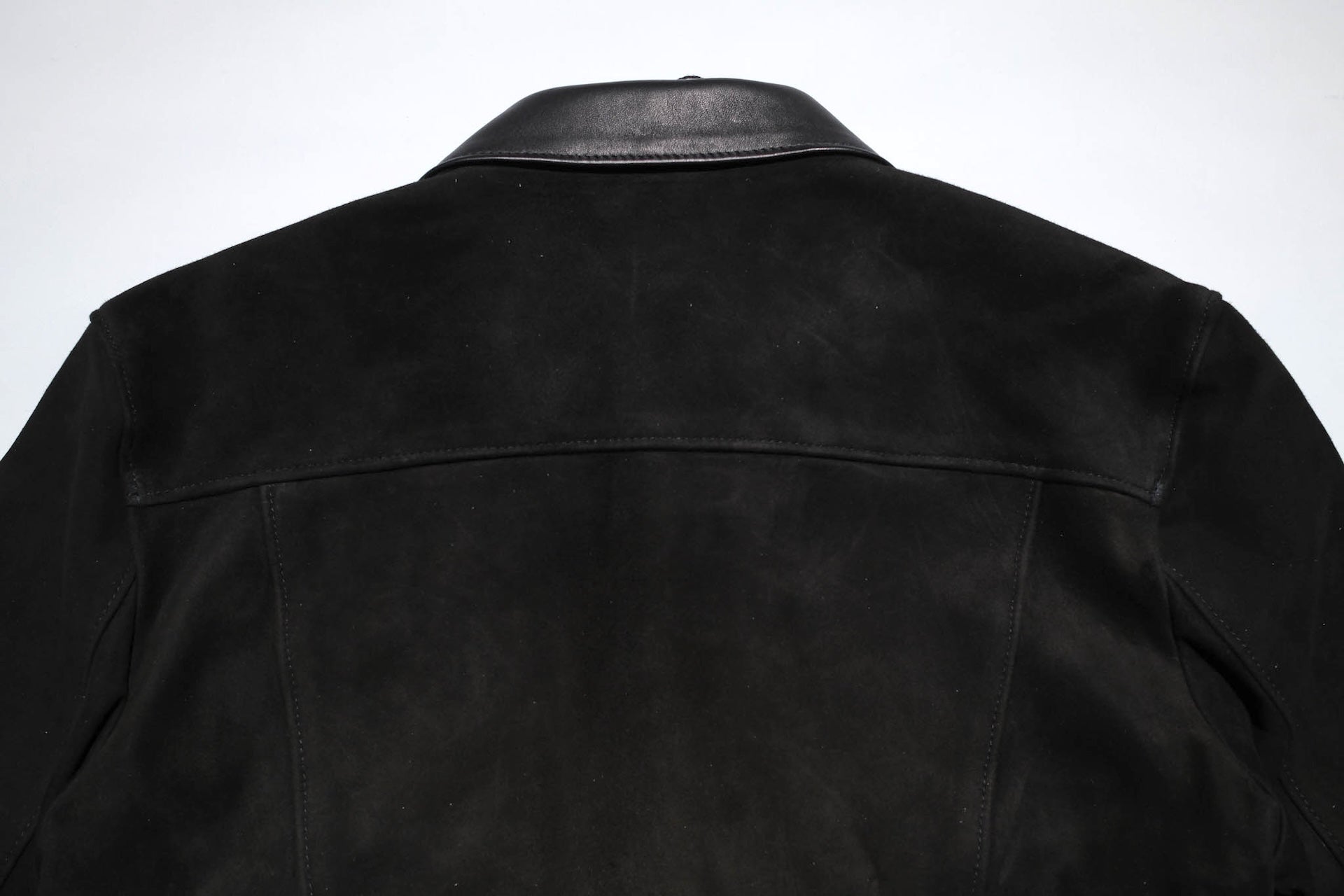 Lewis Leathers 988 Sheepskin Suede Western Jacket (Black)