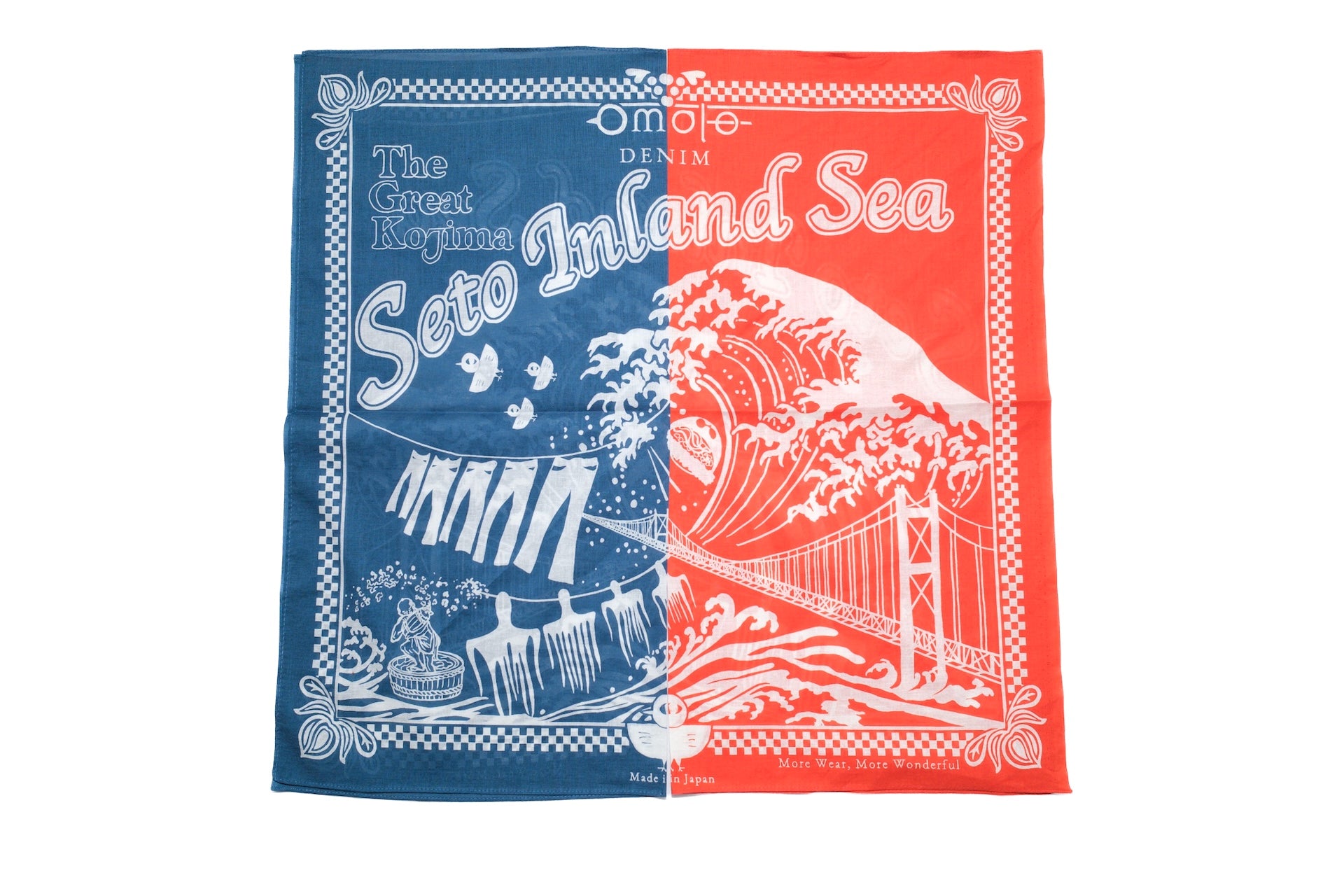 Omoto Denim “The Great Kojima” Bandana (Orange)