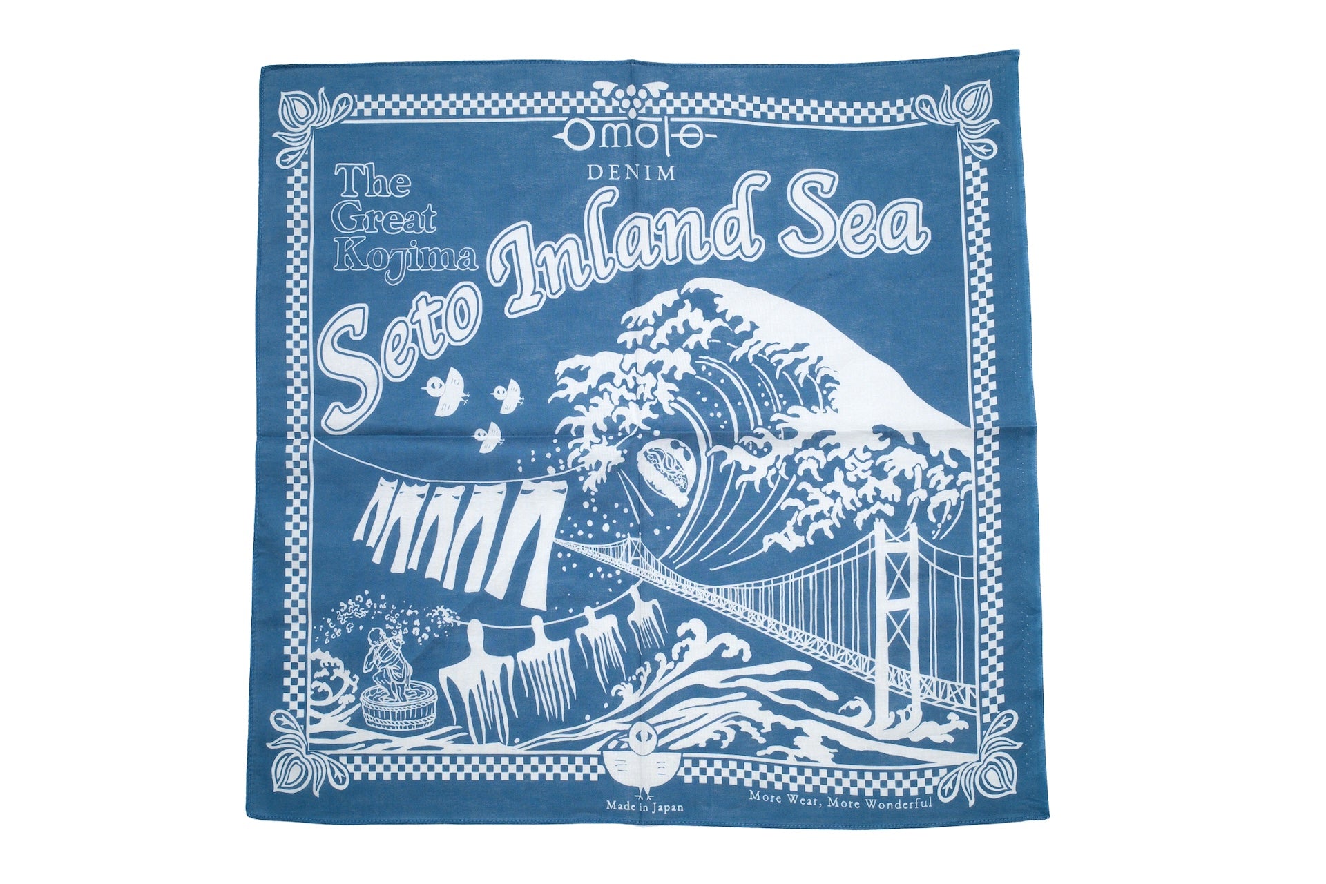 Omoto Denim “The Great Kojima” Bandana (Blue)