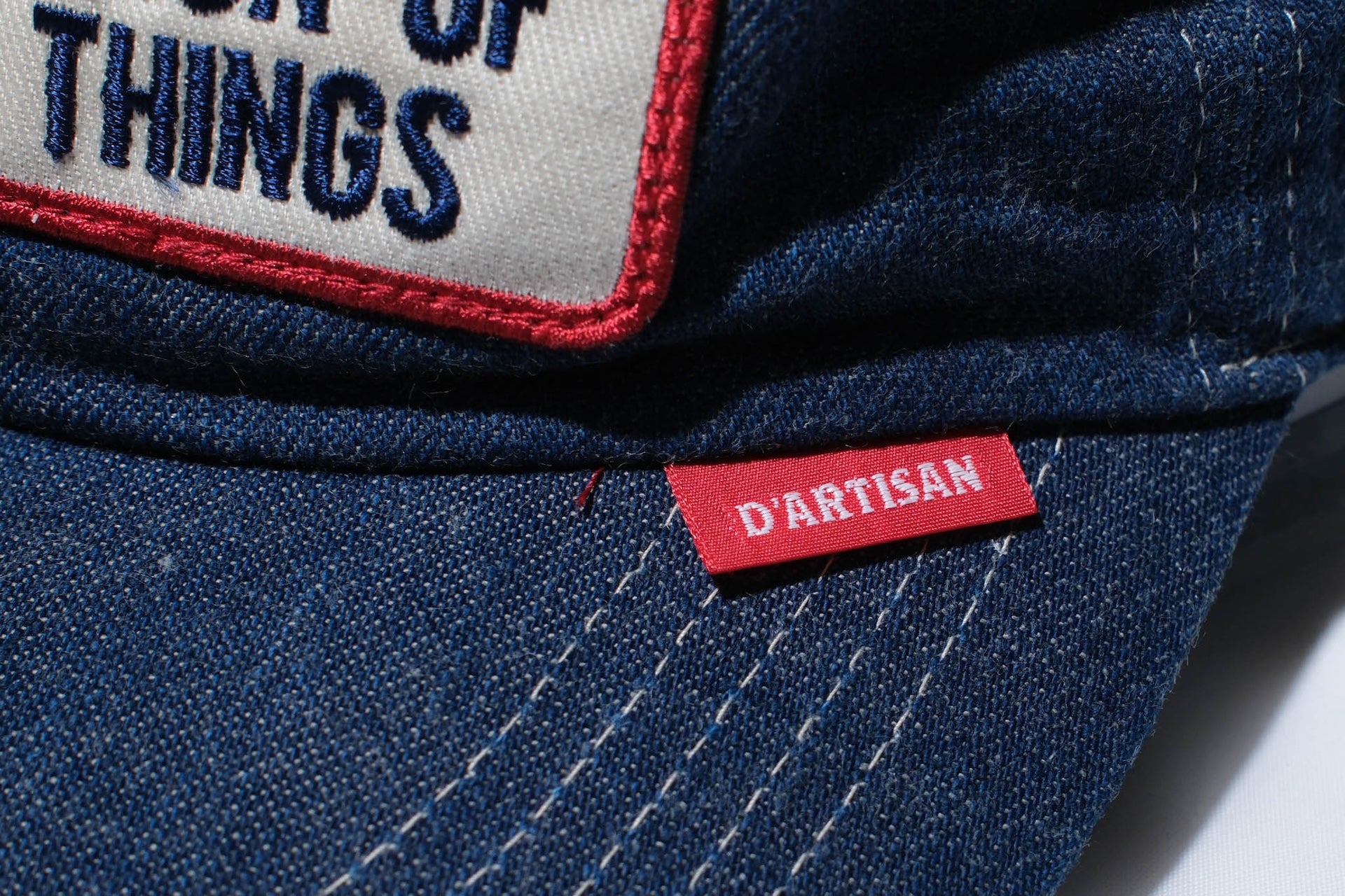 Studio D'Artisan "Great Old Thing" Indigo Dyed Denim Baseball Cap