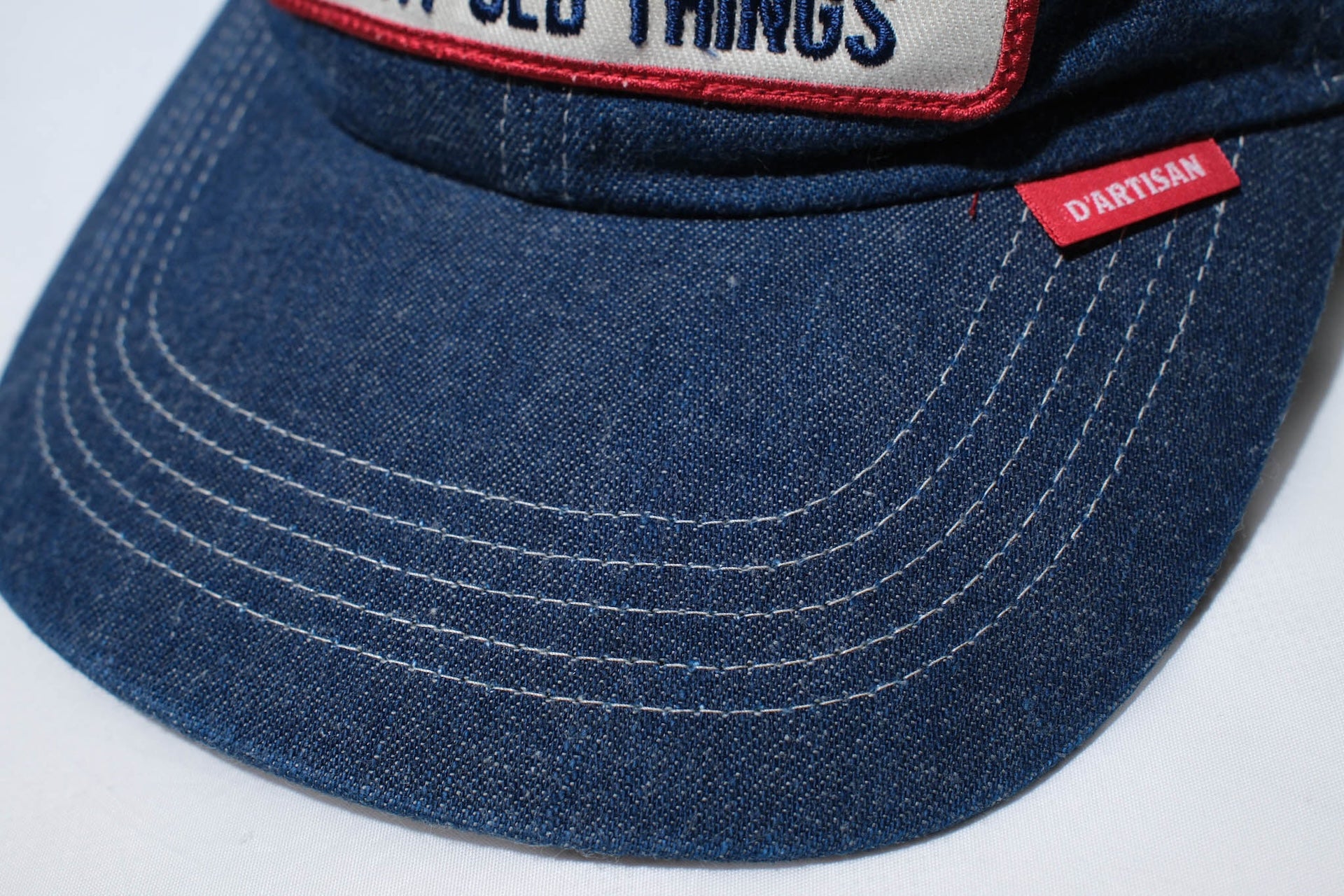 Studio D'Artisan "Great Old Thing" Indigo Dyed Denim Baseball Cap