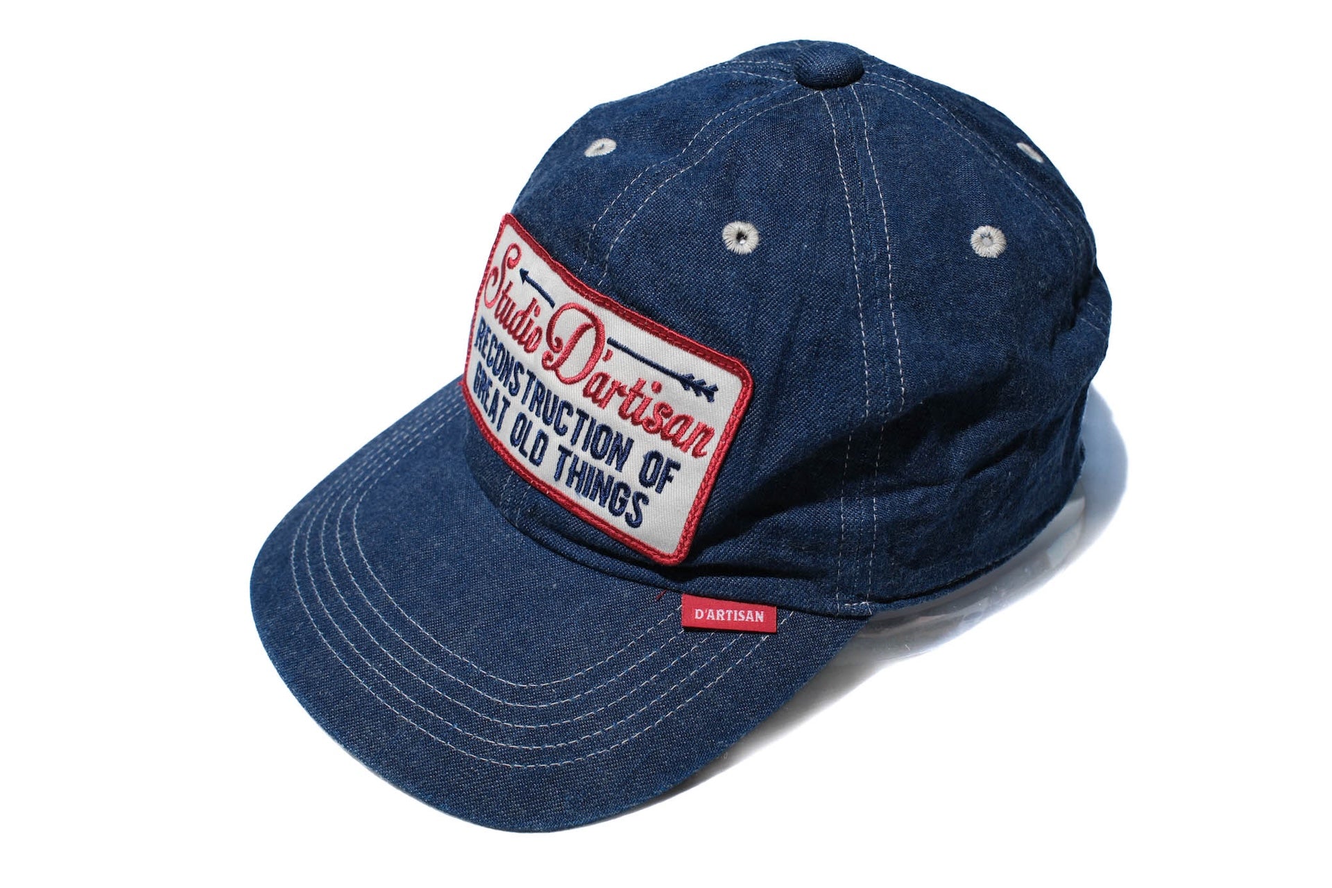 Studio D'Artisan "Great Old Thing" Indigo Dyed Denim Baseball Cap