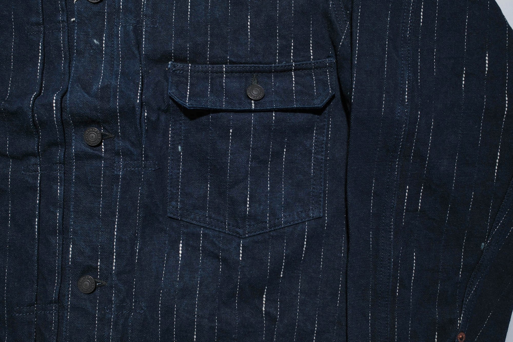 Studio D'Artisan 14oz Indigo Dyed "Rain Kasuri" Type 1 Denim Jacket