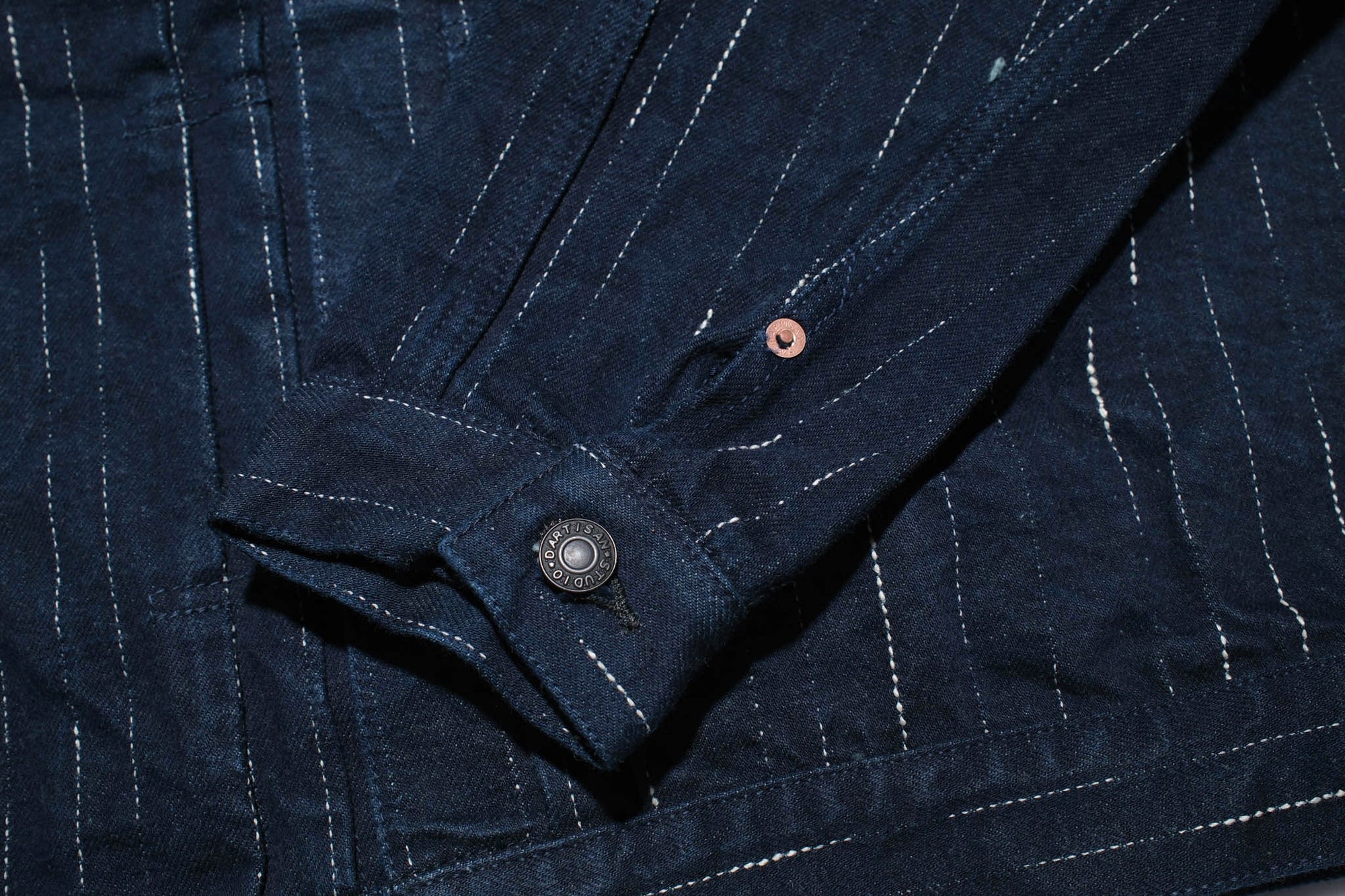 Studio D'Artisan 14oz Indigo Dyed "Rain Kasuri" Type 1 Denim Jacket