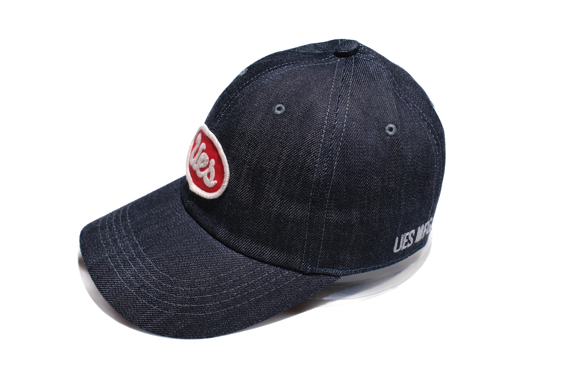 UES "LOGO" Denim Baseball Cap (Red)