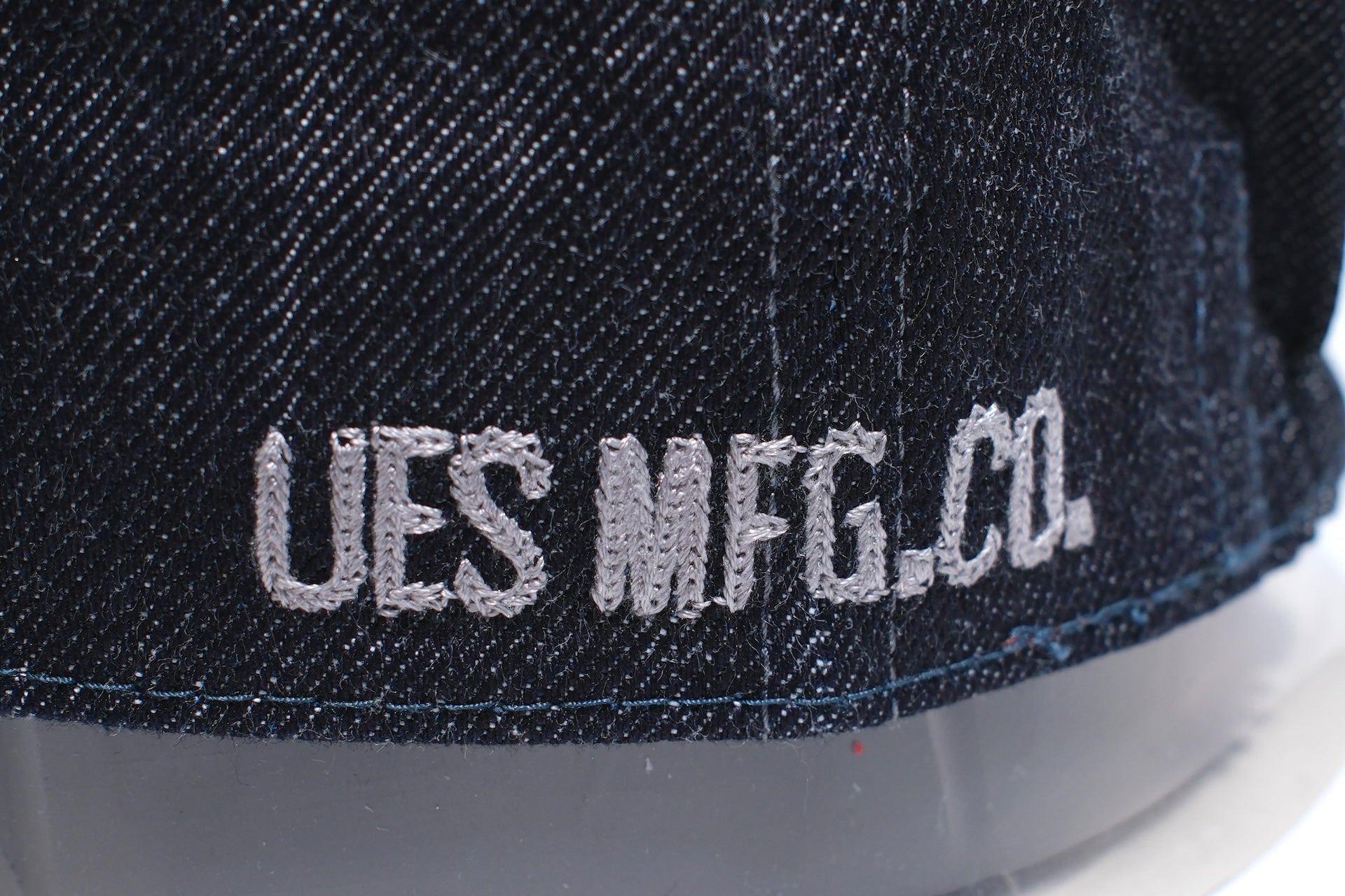 UES "LOGO" Denim Baseball Cap (Red)