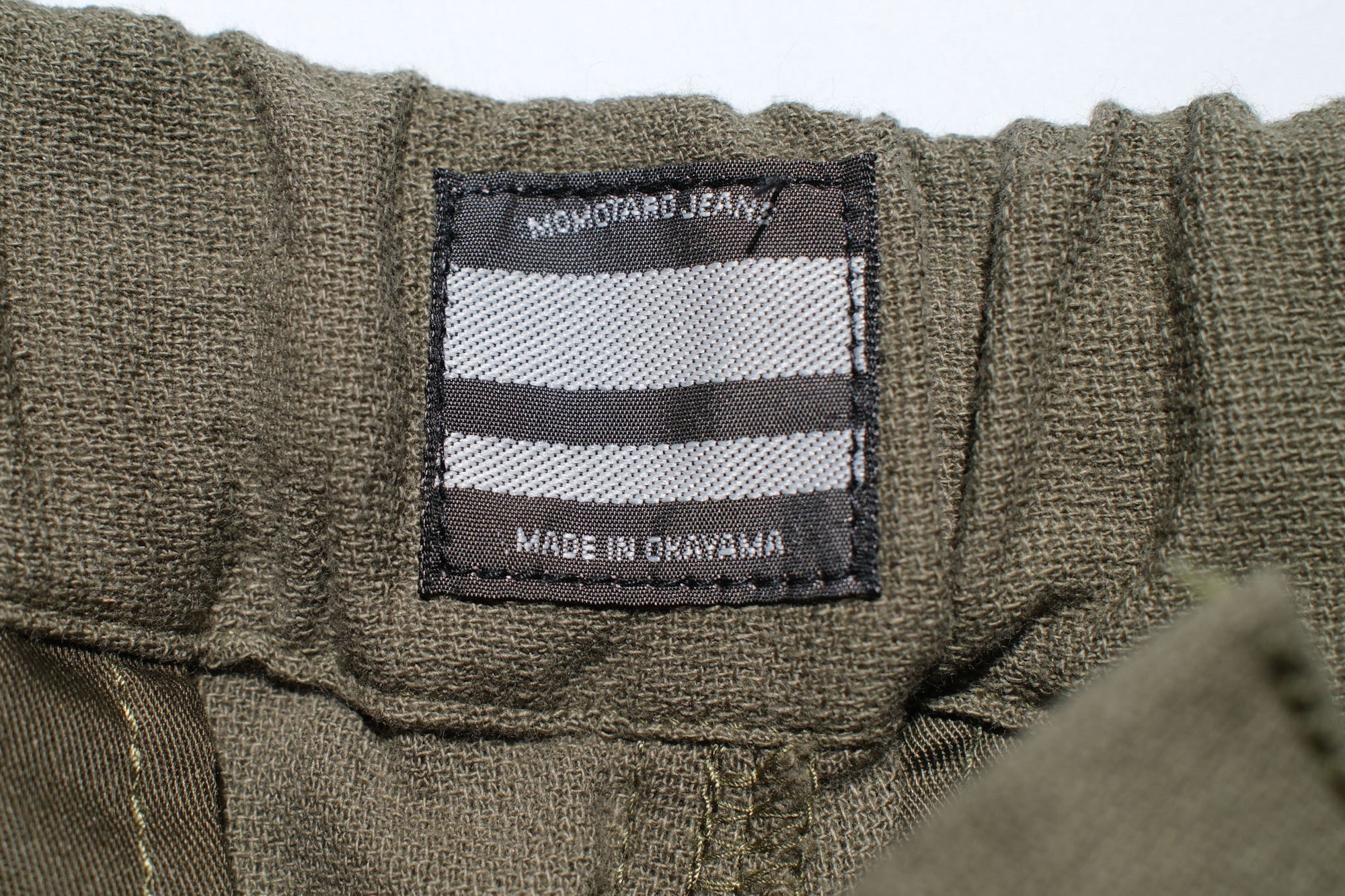 Momotaro Lightweight Dobby 'All-Seasons' Easy Pants (Olive)