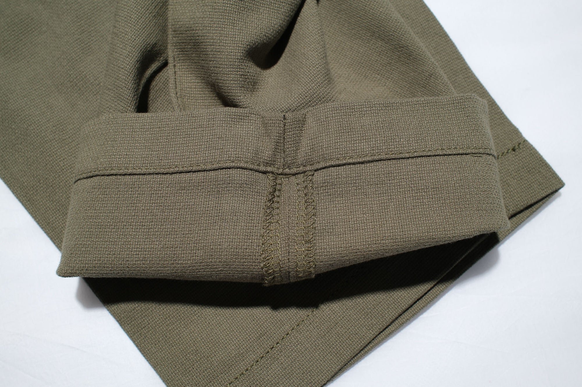 Momotaro Lightweight Dobby 'All-Seasons' Easy Pants (Olive)