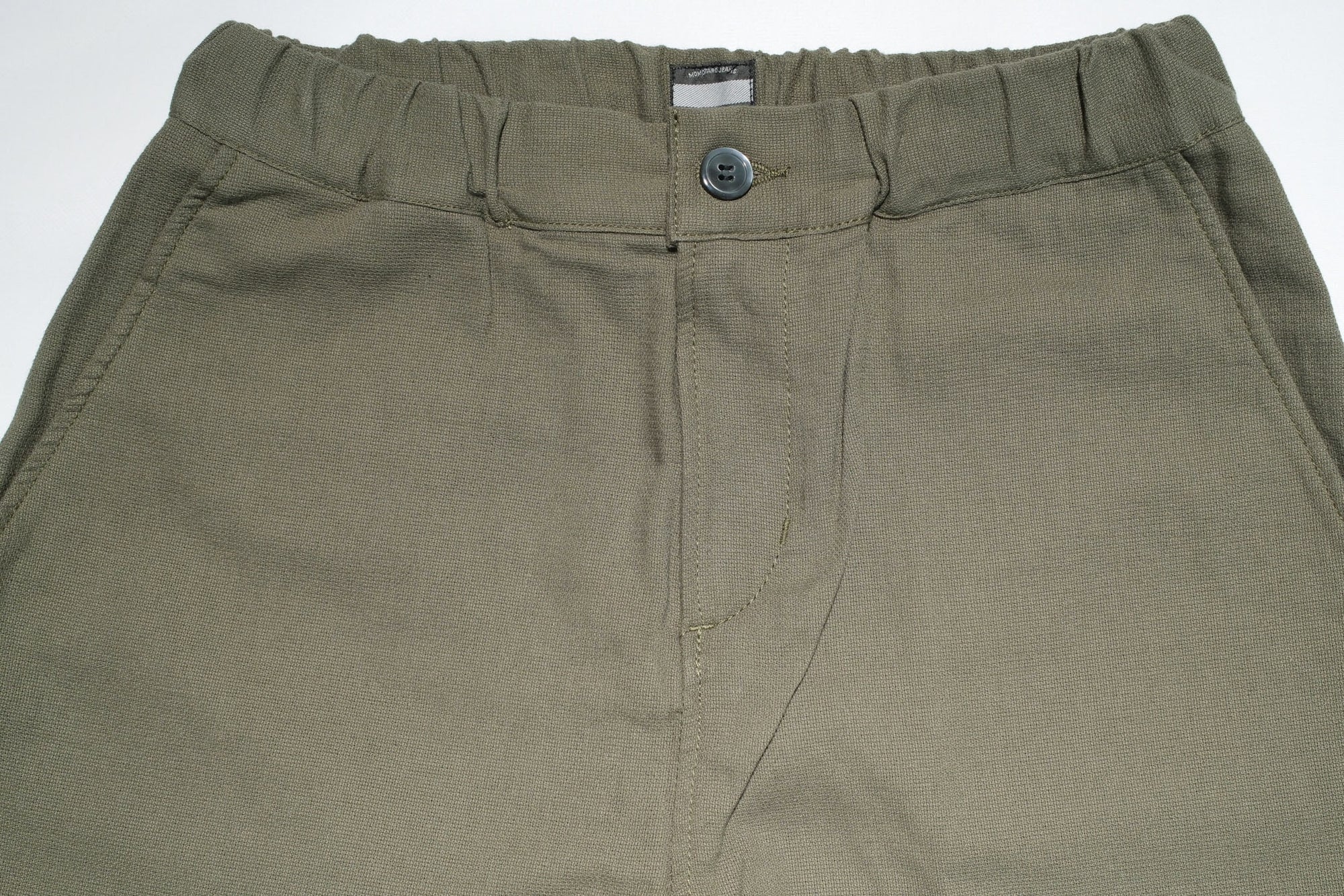 Momotaro Lightweight Dobby 'All-Seasons' Easy Pants (Olive)